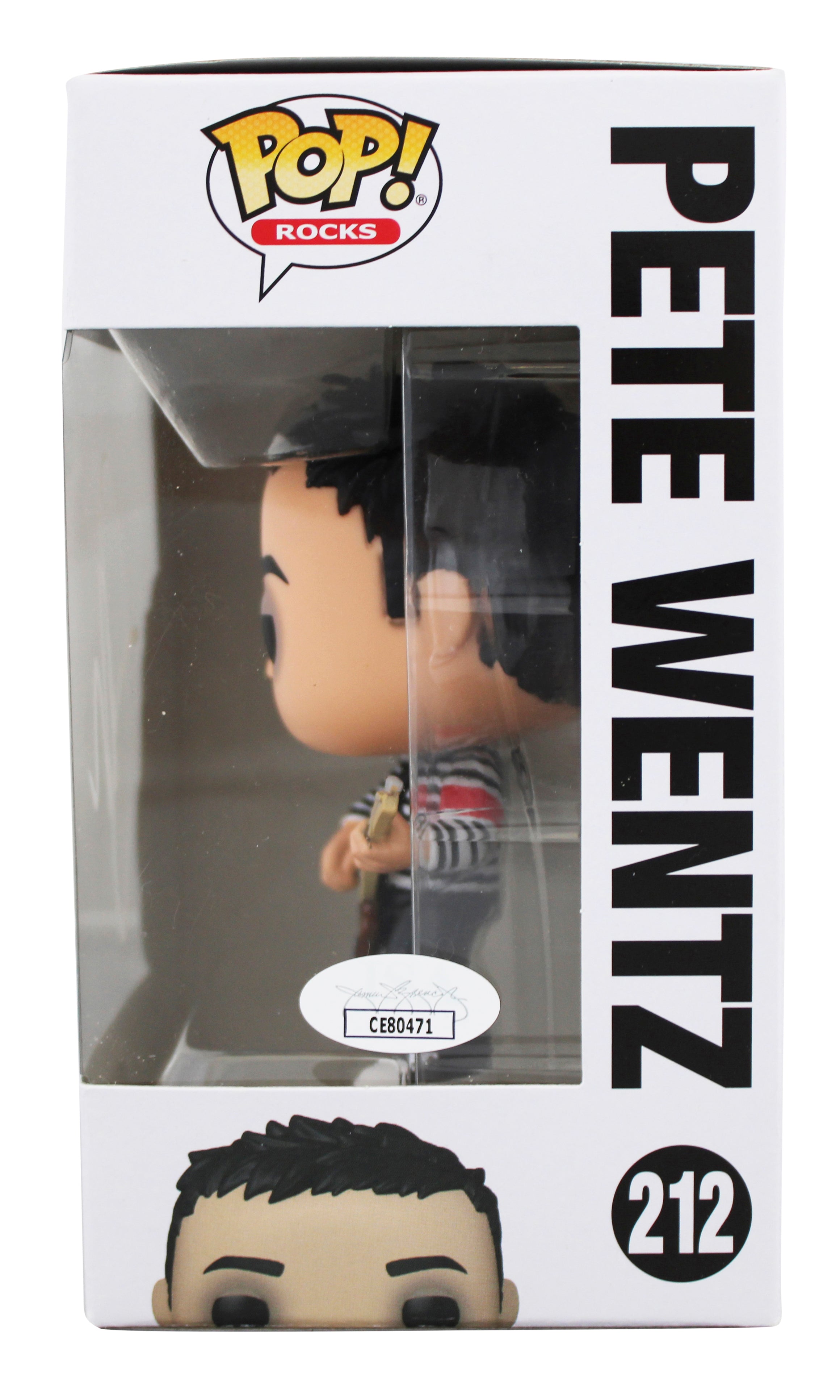 Pete Wentz Fall Out Boy Signed #212 Funko Pop Vinyl Figure JSA #CE80471