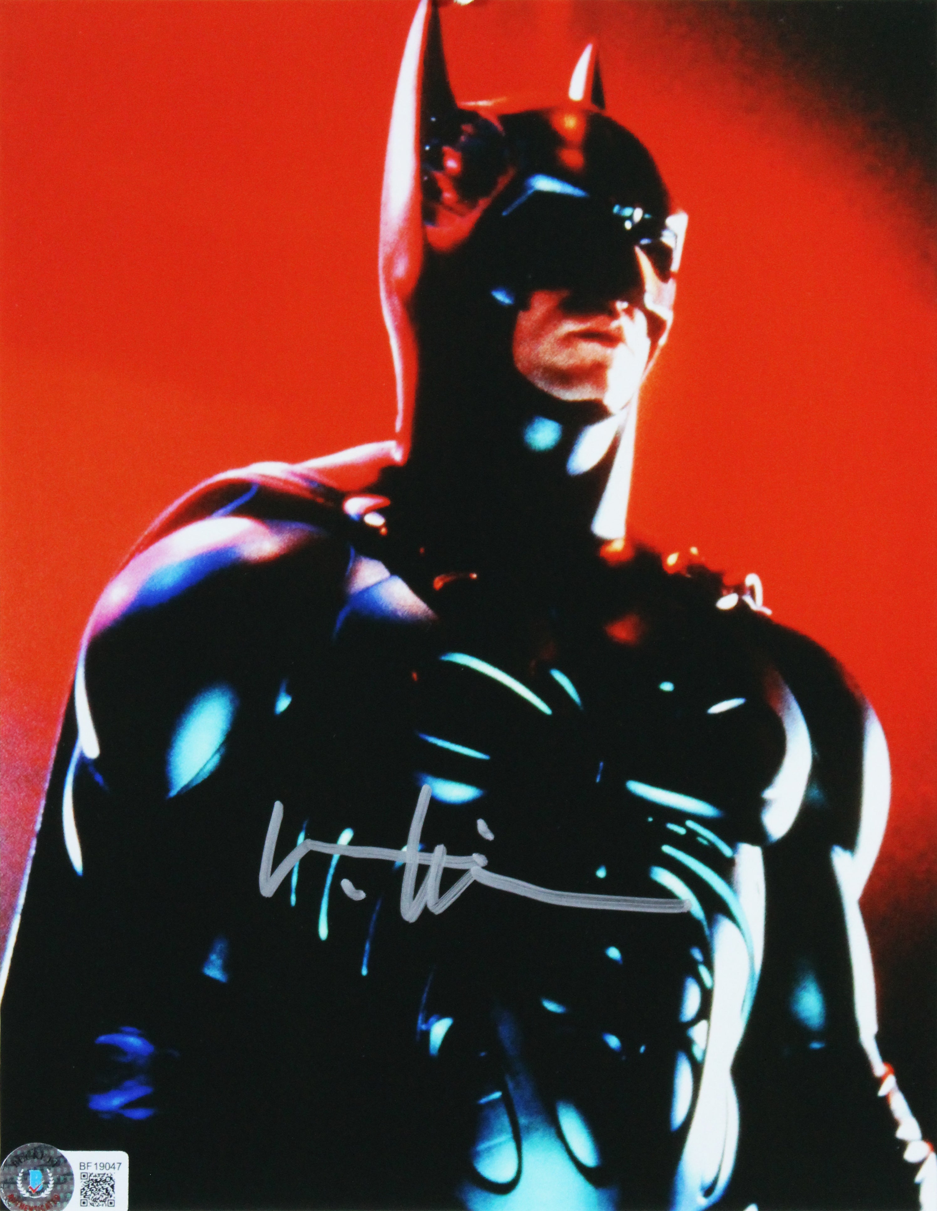 Val Kilmer Batman Forever Authentic Signed 8x10 Framed Photo Autographed BAS