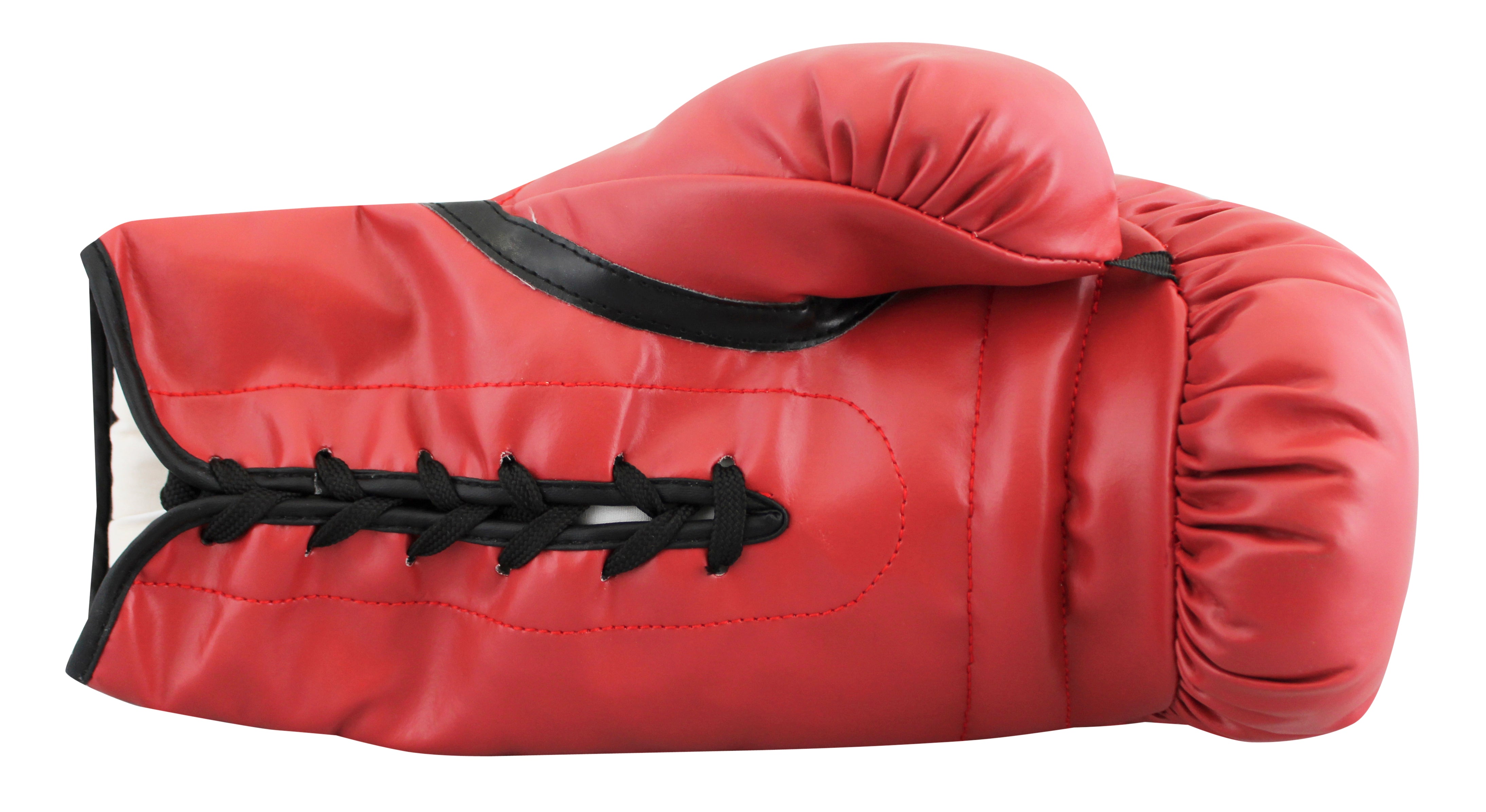 Errol Spence Jr. Signed Red Left Hand Everlast Boxing Glove w/ Case BAS Witness