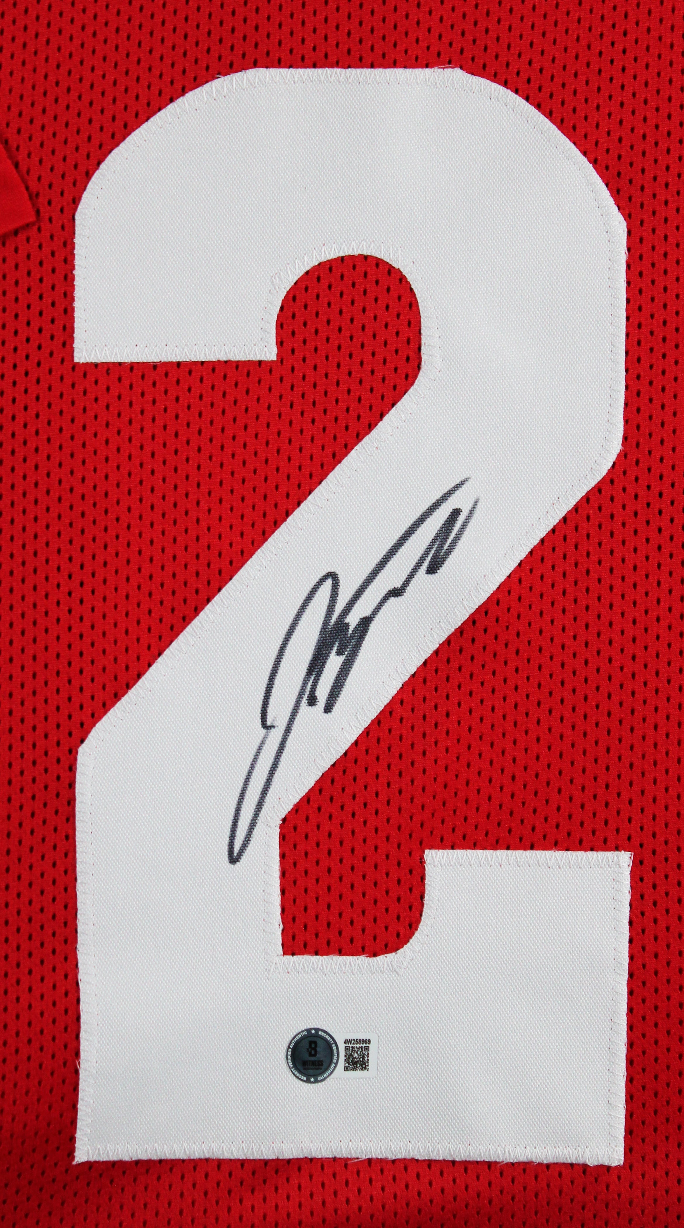 Wisconsin Jonathan Taylor Authentic Signed Red Pro Style Framed Jersey BAS