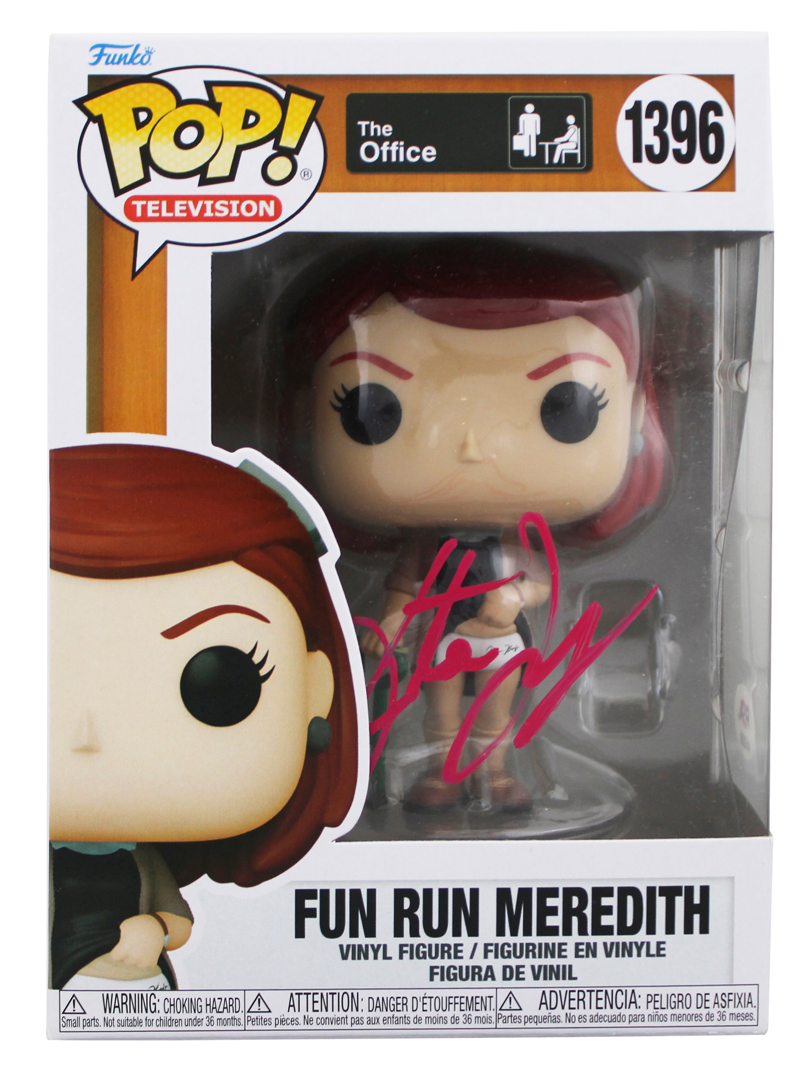 Kate Flannery The Office Signed Fun Run Meredith #1396 Funko Pop Figure PSA/DNA