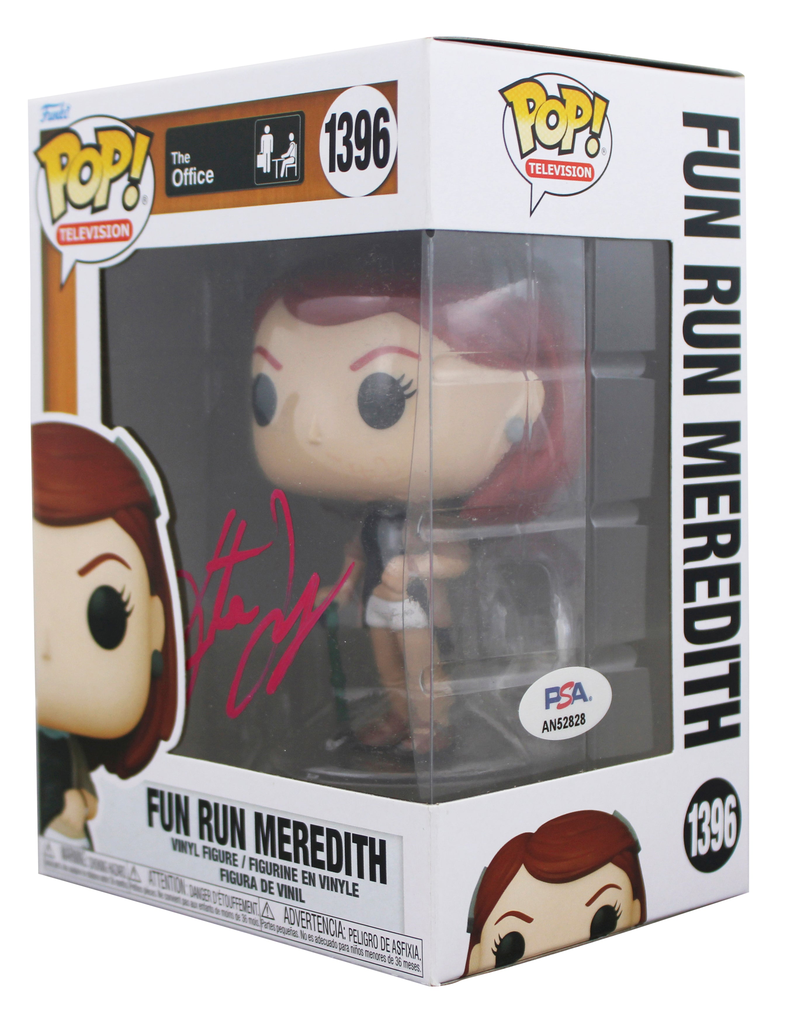 Kate Flannery The Office Signed Fun Run Meredith #1396 Funko Pop Figure PSA/DNA