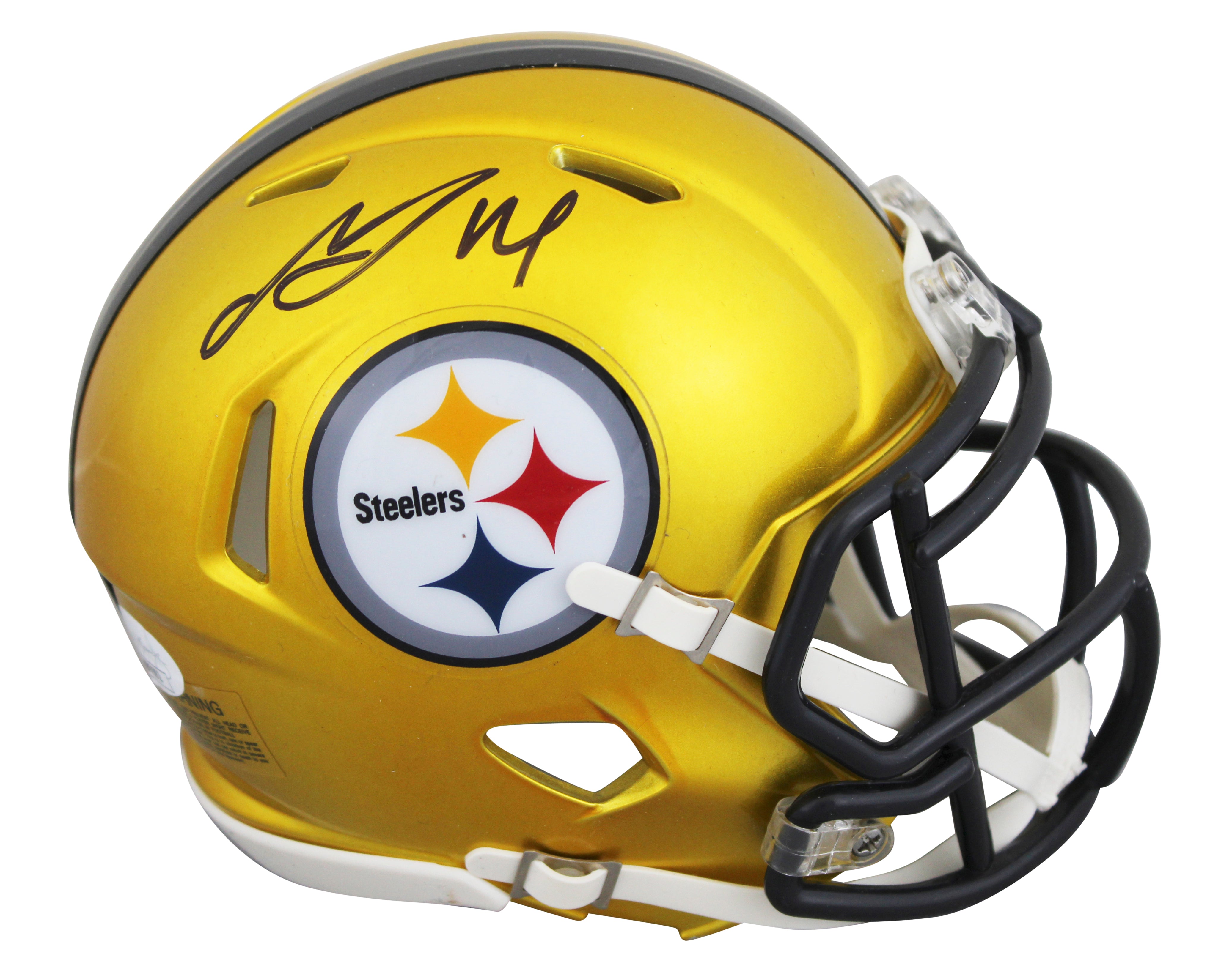 Steelers George Pickens Authentic Signed Flash Speed Mini Helmet JSA #AM89592