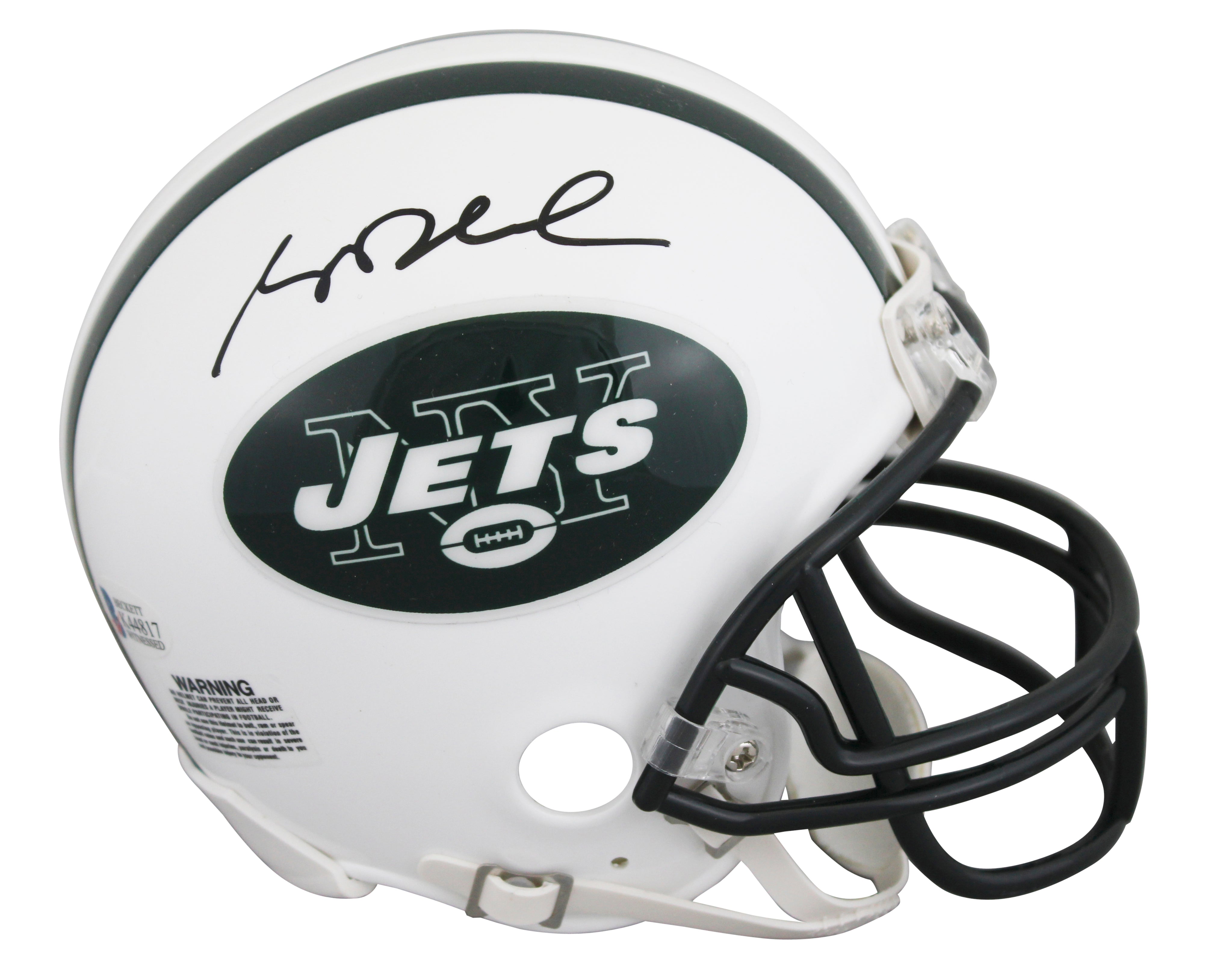 Jets Sam Darnold Authentic Signed VSR4 Mini Helmet BAS Witnessed #K44817