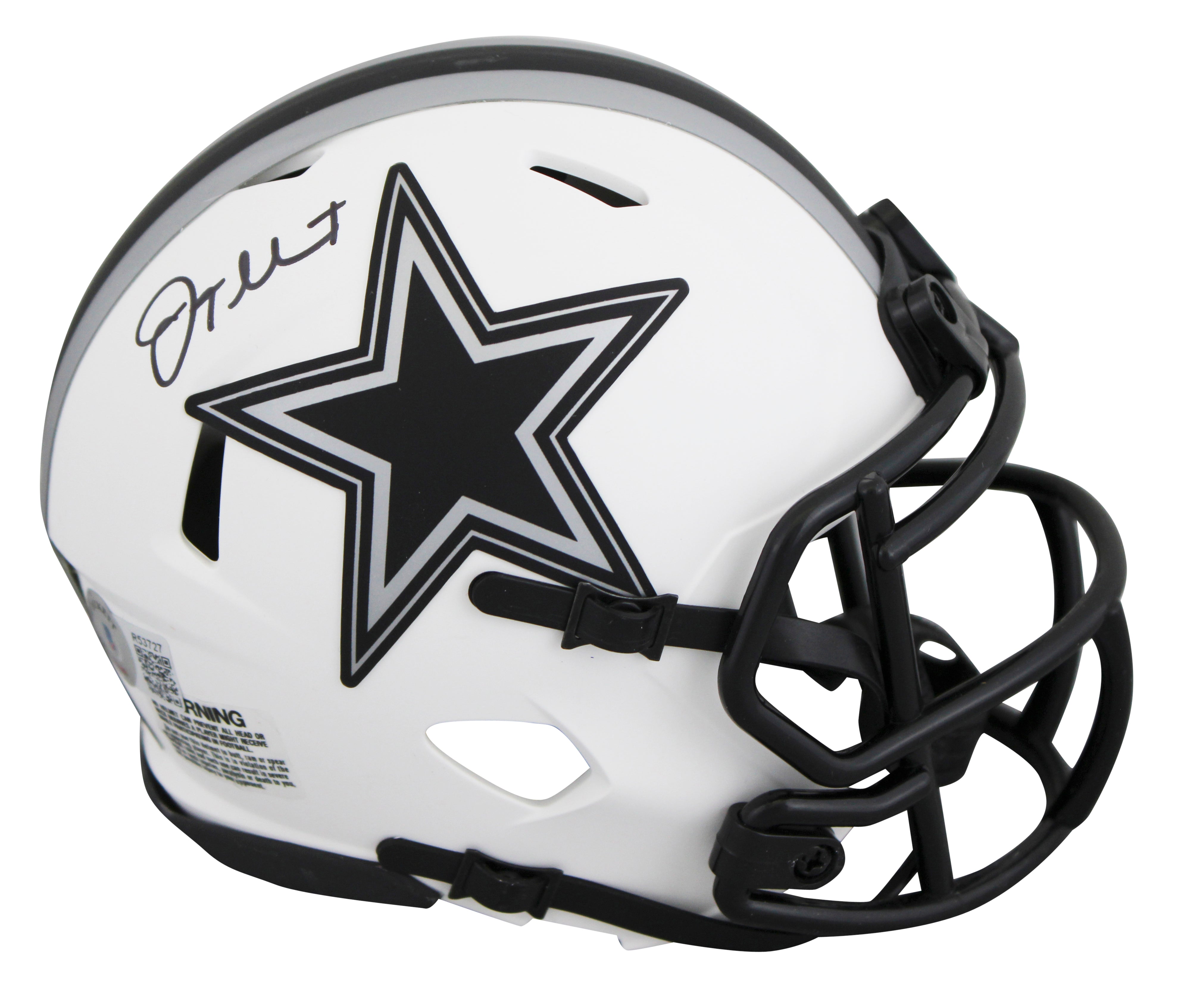 Cowboys Jalen Tolbert Authentic Signed Lunar Speed Mini Helmet BAS #R53727