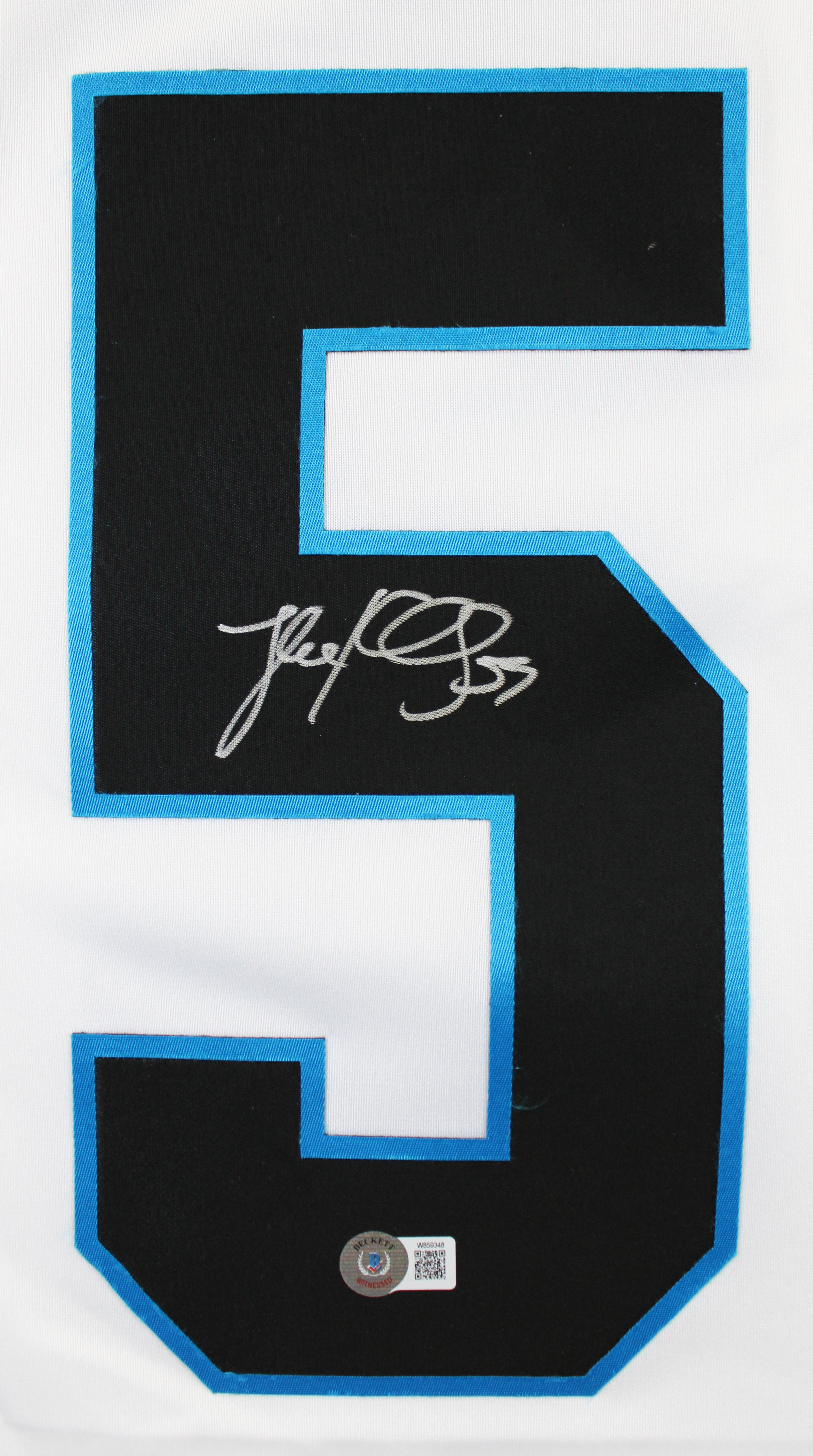 Panthers Luke Kuechly Authentic Signed White Nike Limited Jersey BAS Witnessed