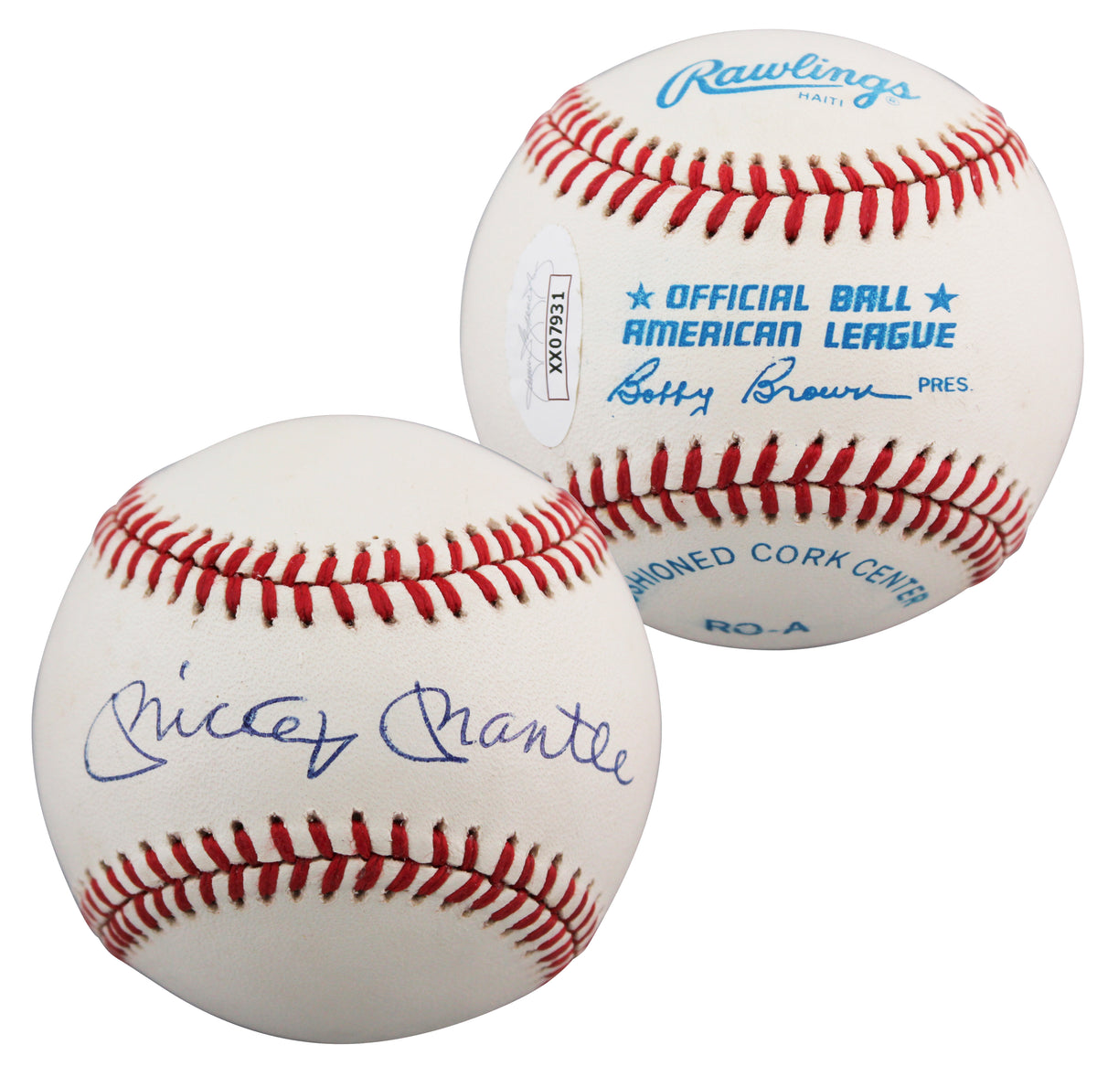 Yankees Mickey Mantle Authentic Signed Oal Baseball Auto Graded 9! JSA #XX07931