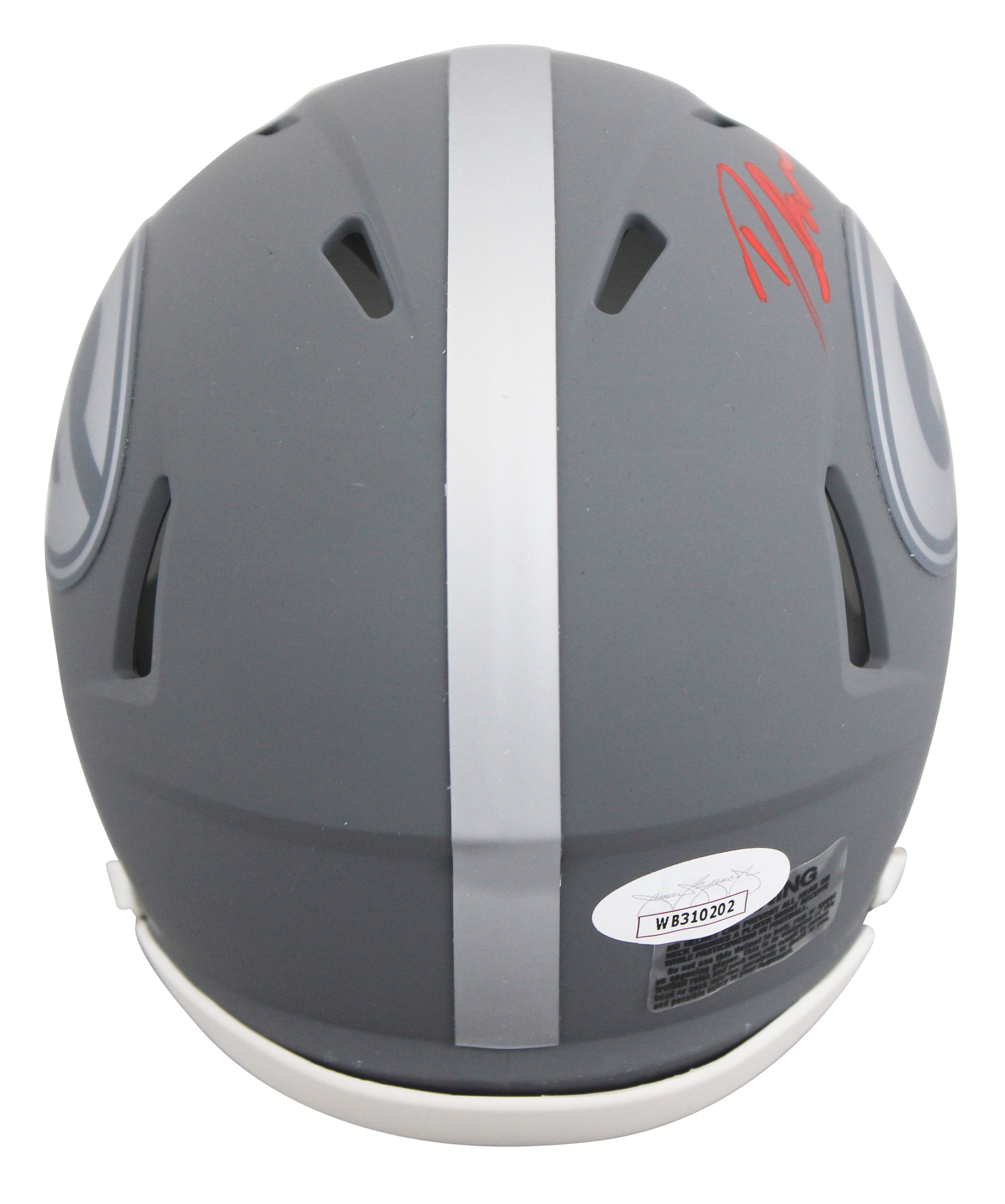 Georgia D'Andre Swift Authentic Signed Slate Speed Mini Helmet JSA #WB310202