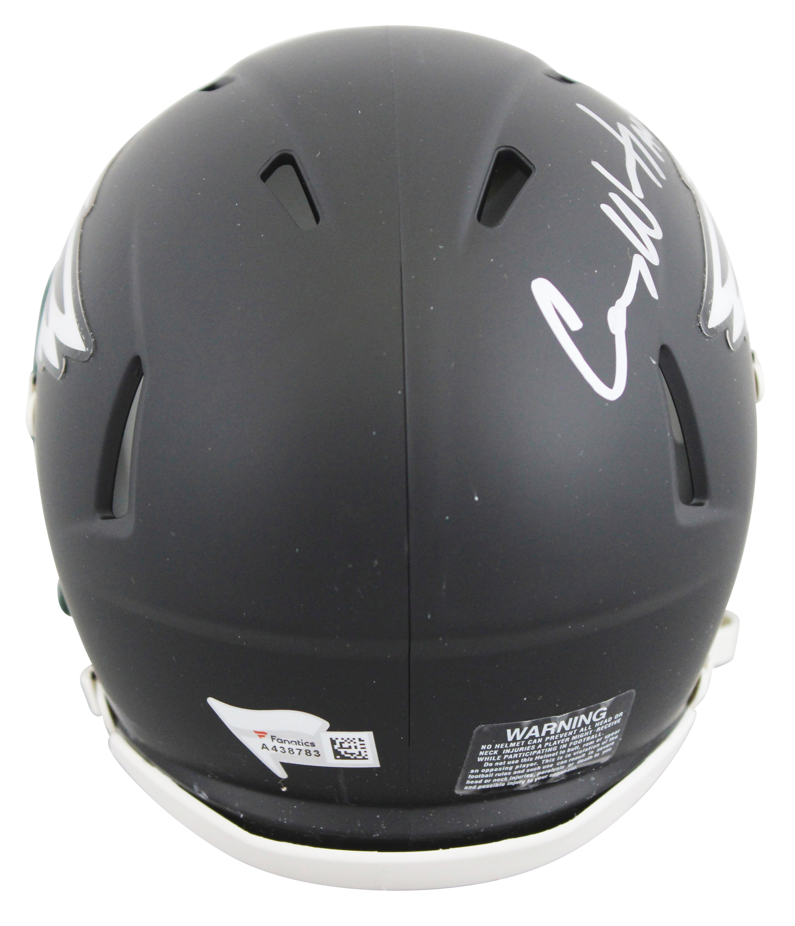 Eagles Carson Wentz Authentic Signed Flat Black Mini Helmet Fanatics A438783