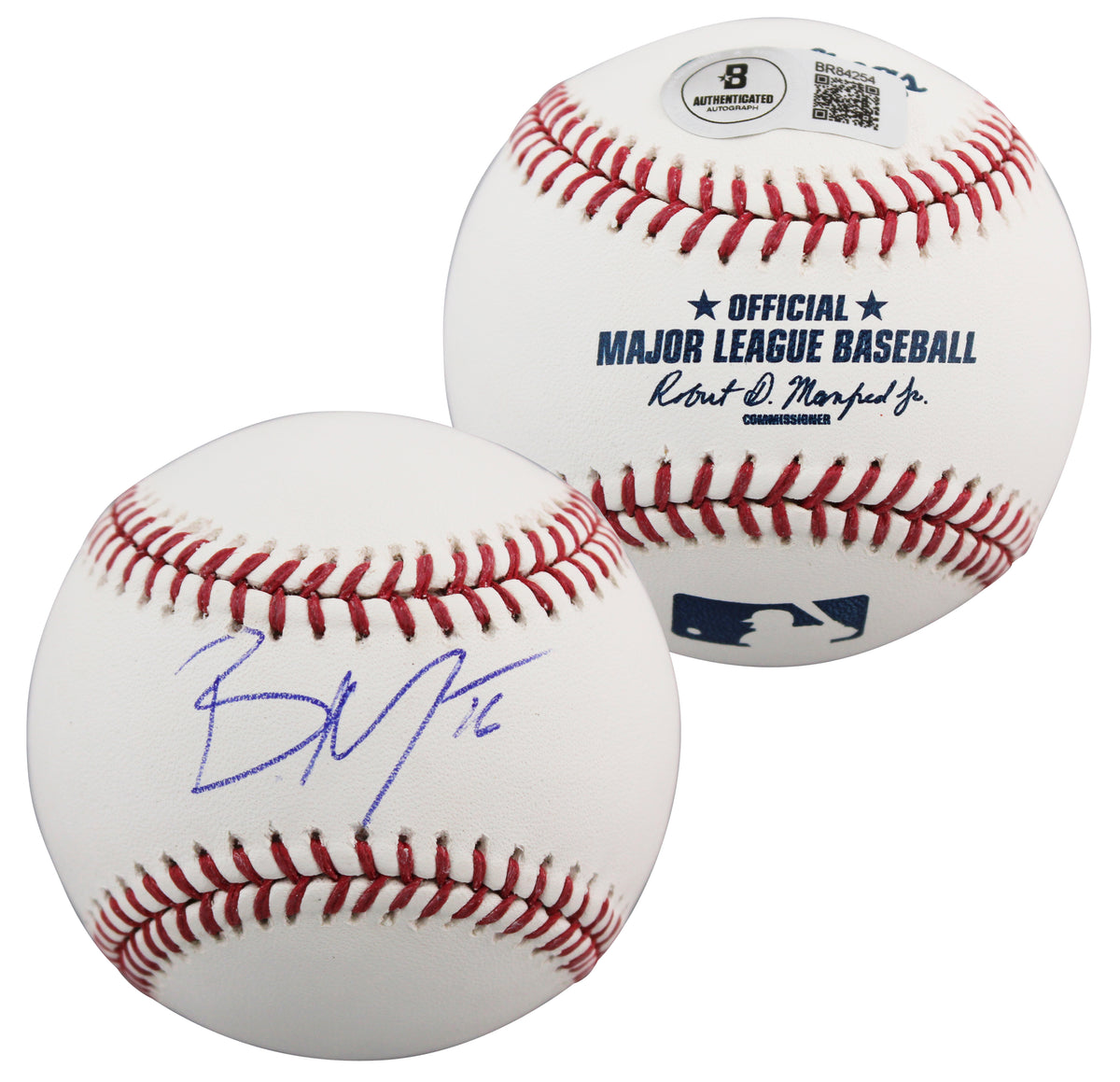 Phillies Brandon Marsh Authentic Signed Manfred Oml Baseball BAS #BR84254