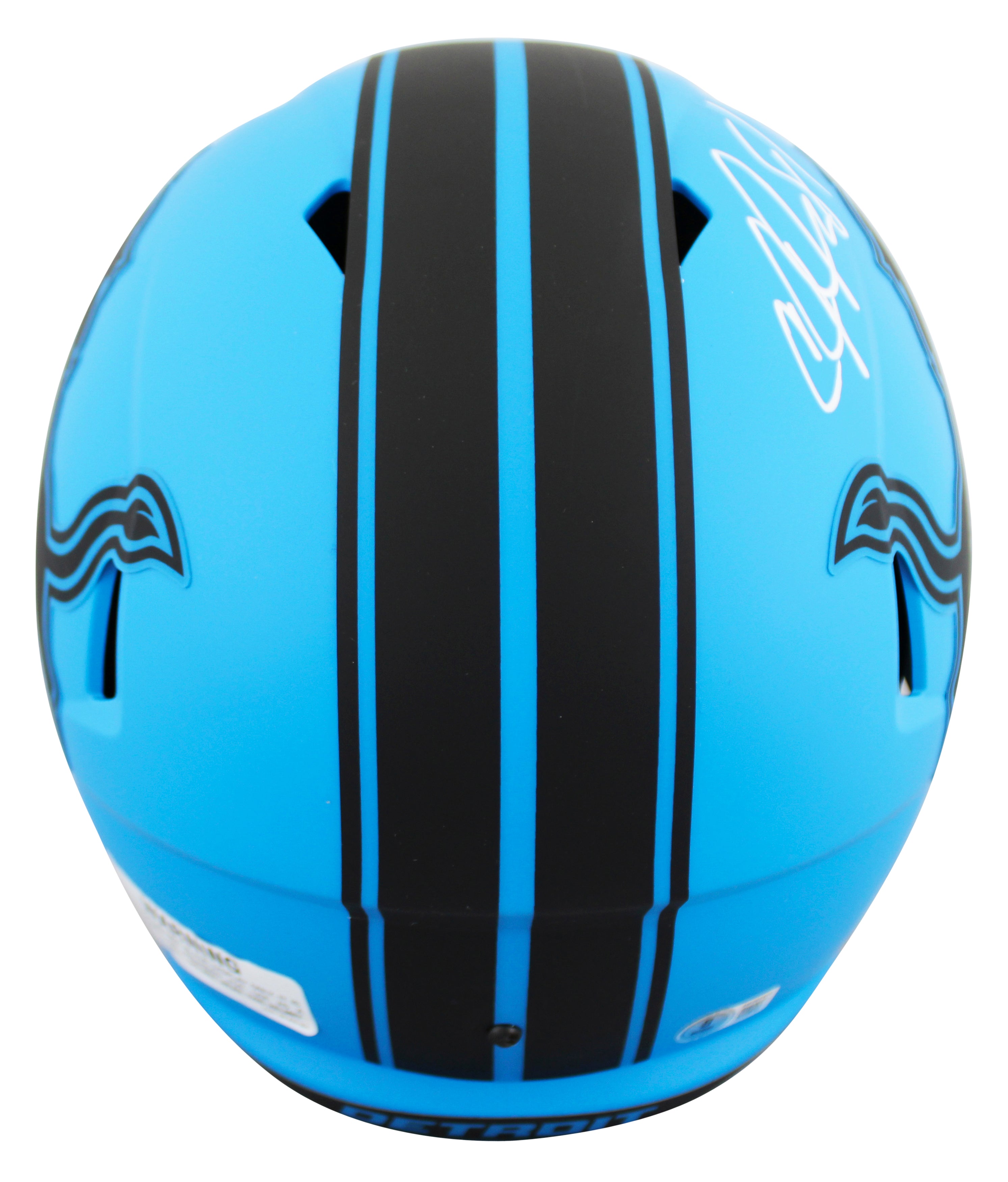 Lions Calvin Johnson Signed Rave Full Size Speed Rep Helmet BAS Witnessed