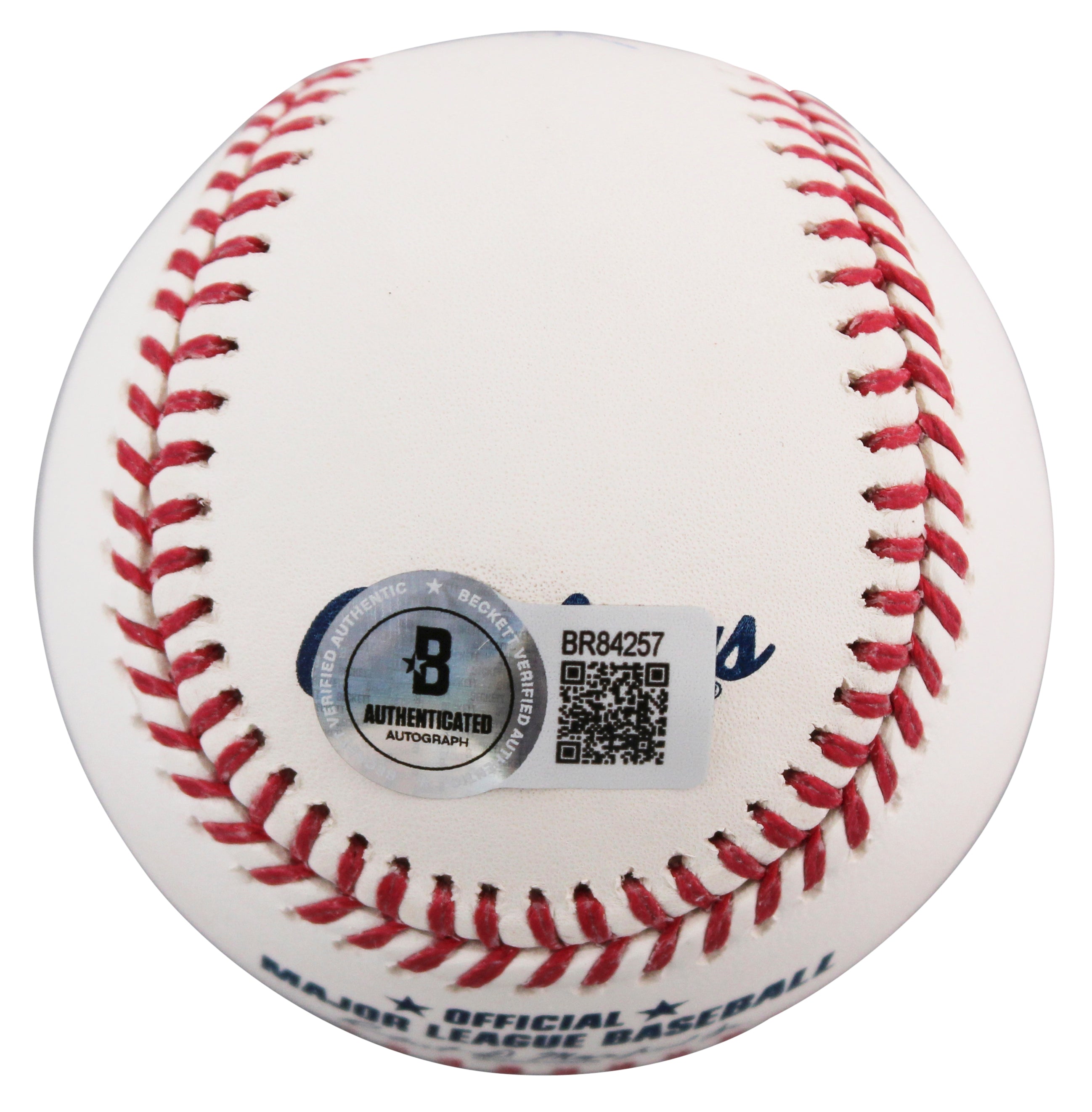 Rangers Ivan Rodriguez Authentic Signed Manfred Oml Baseball BAS #BR84257