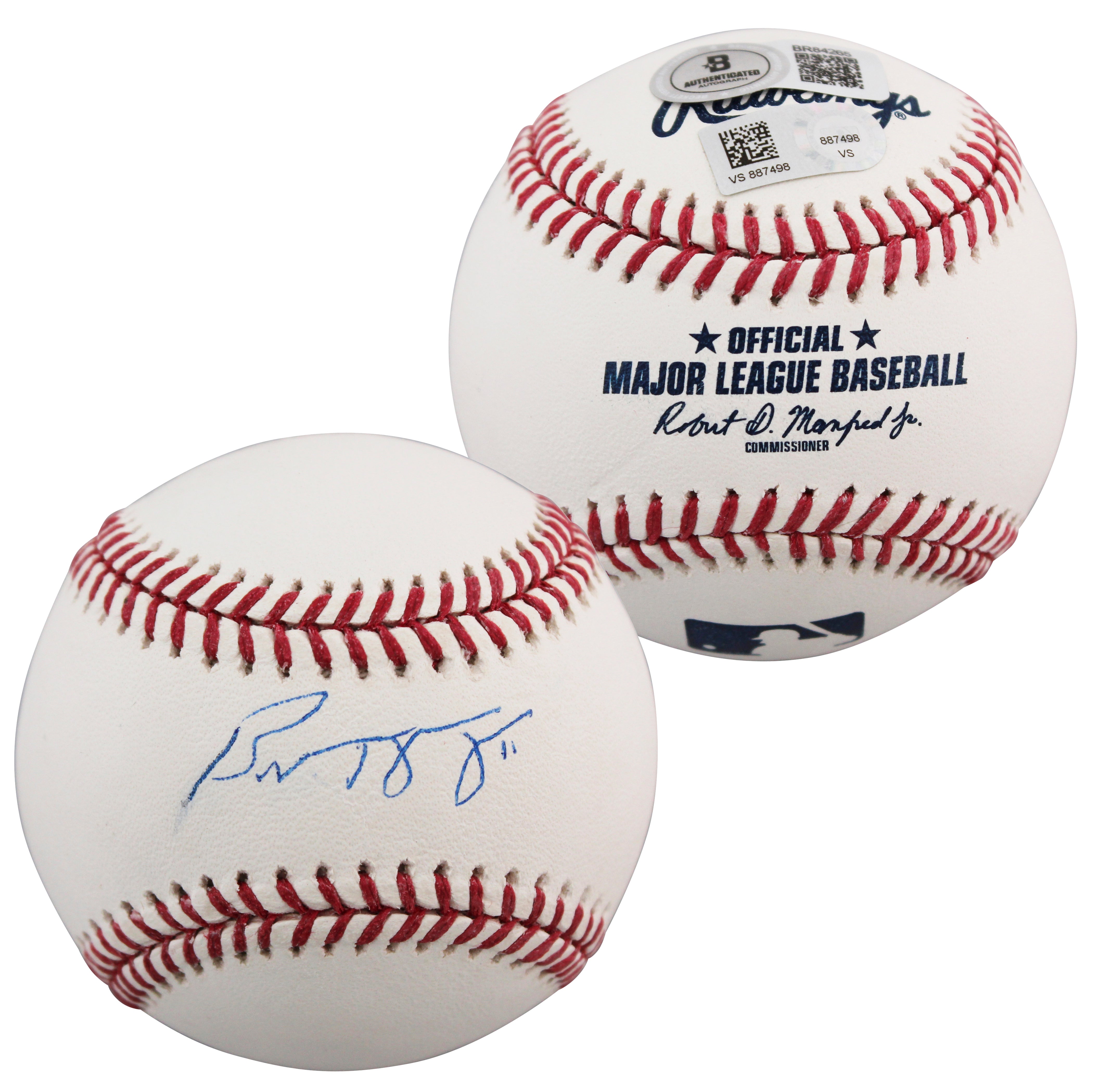 Rockies Brad Hawpe Authentic Signed Robert Manfred Oml Baseball BAS #BR84265