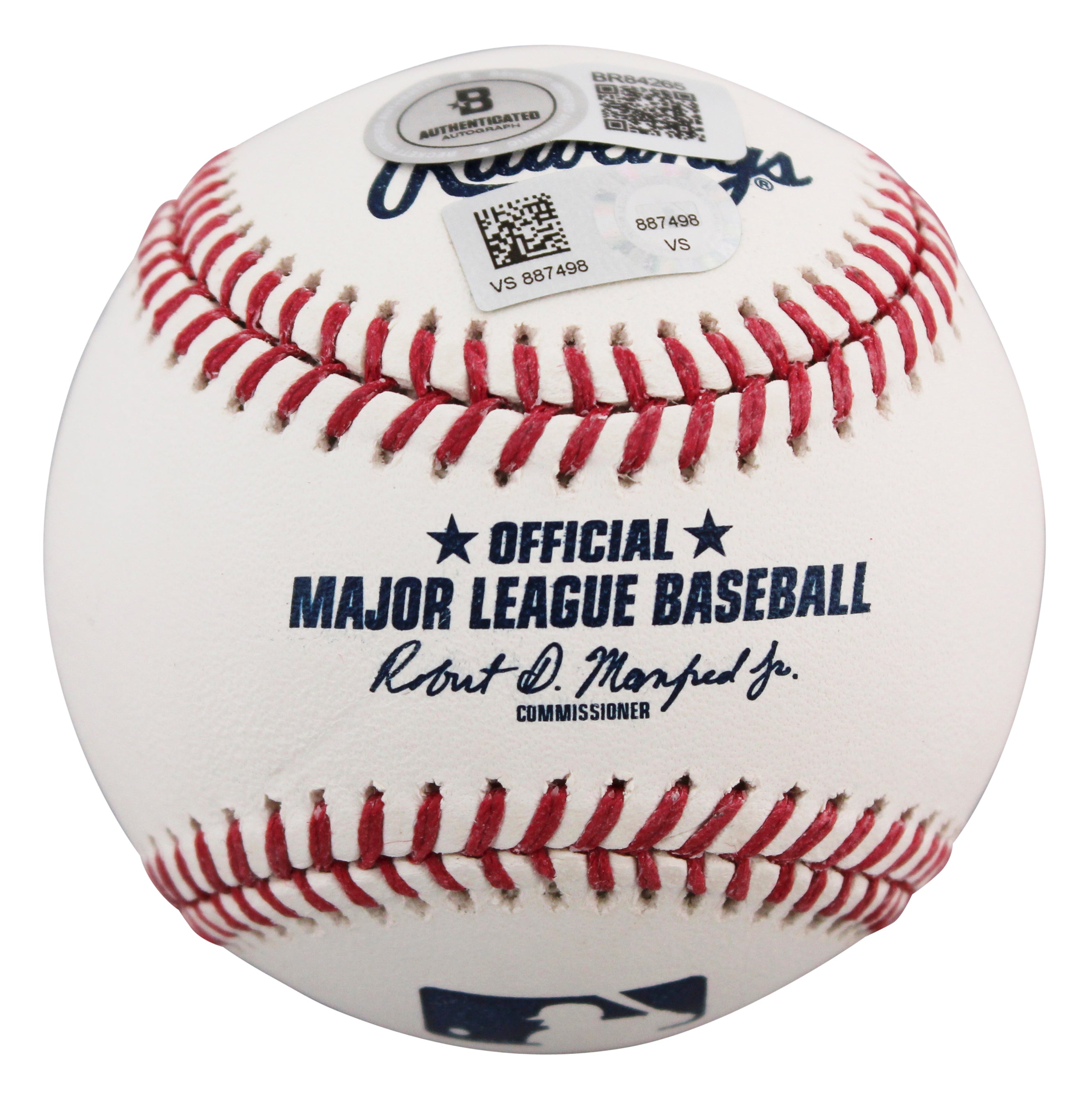 Rockies Brad Hawpe Authentic Signed Robert Manfred Oml Baseball BAS #BR84265
