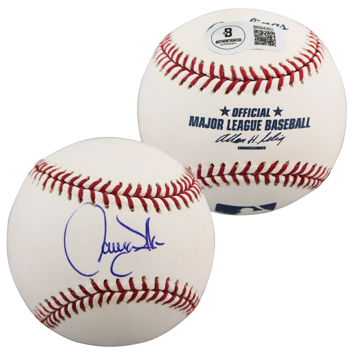 Rockies Larry Walker Authentic Signed Bud Sellig Oml Baseball BAS #BR84262