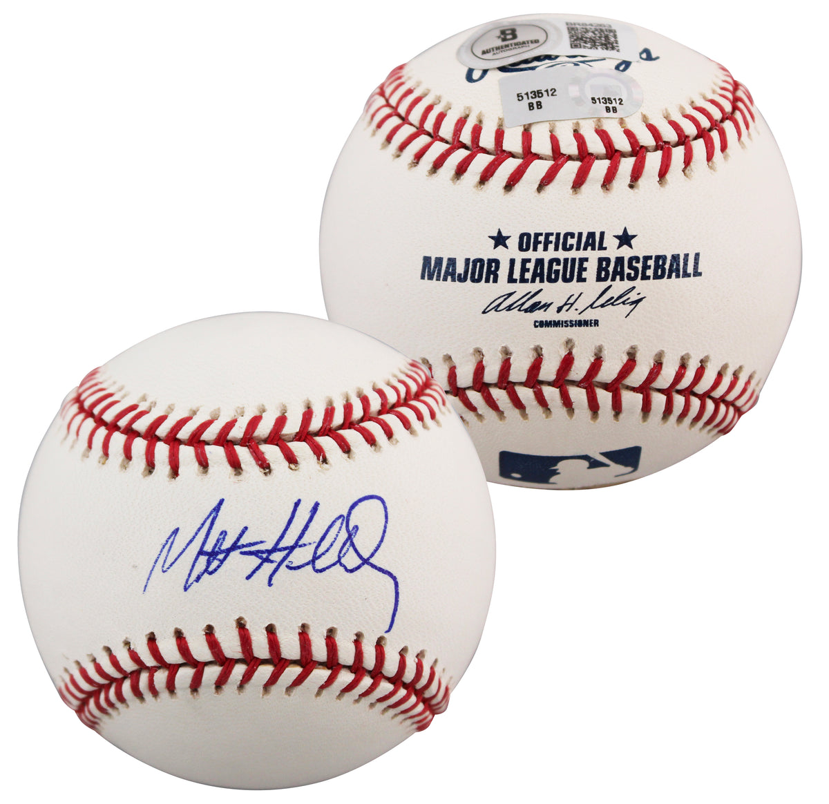 Cardinals Matt Holliday Authentic Signed Bud Sellig Oml Baseball BAS #BR84263