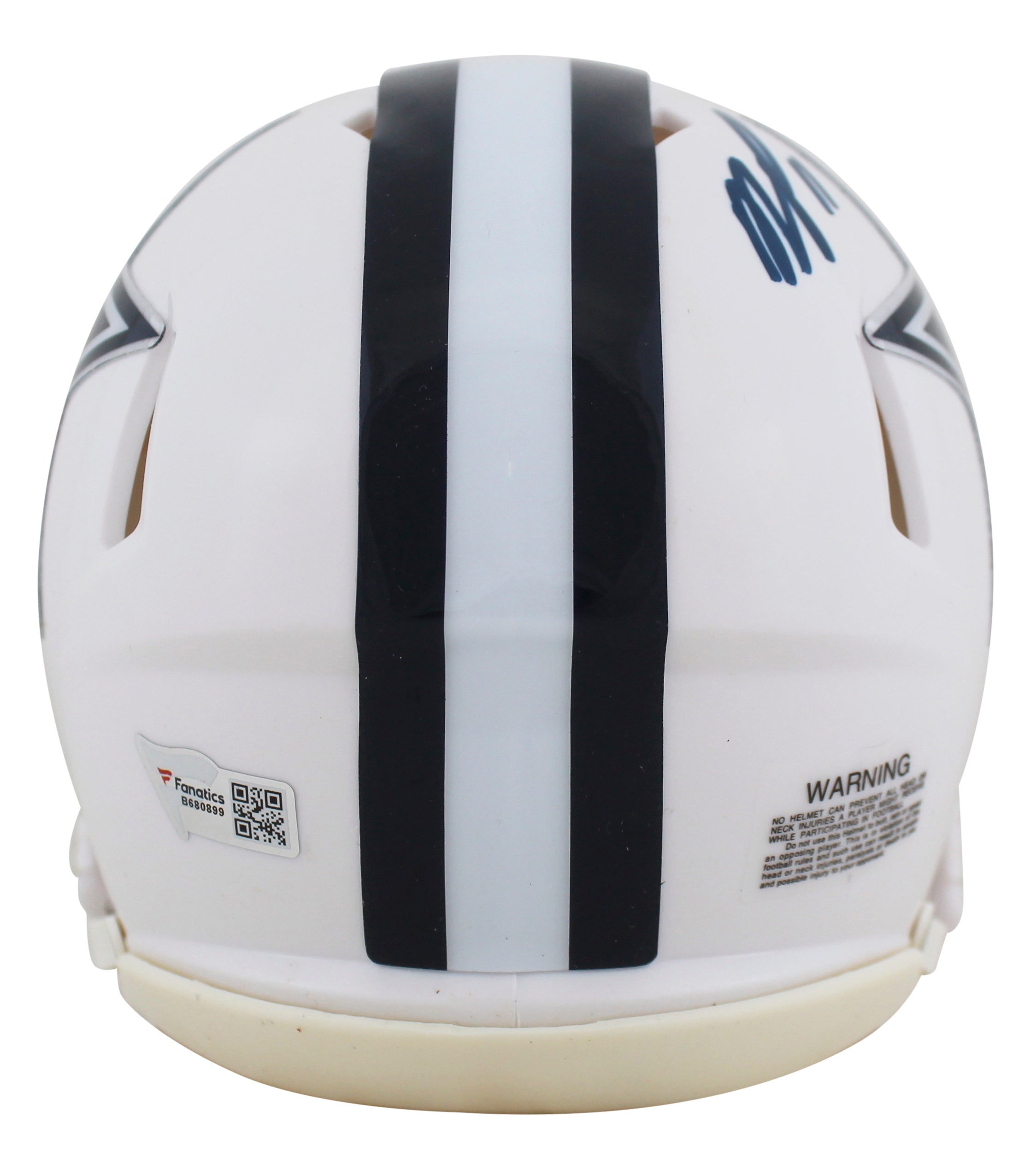 Cowboys Micah Parsons Signed 2022 Alt White Speed Mini Helmet W/ Case Fanatics