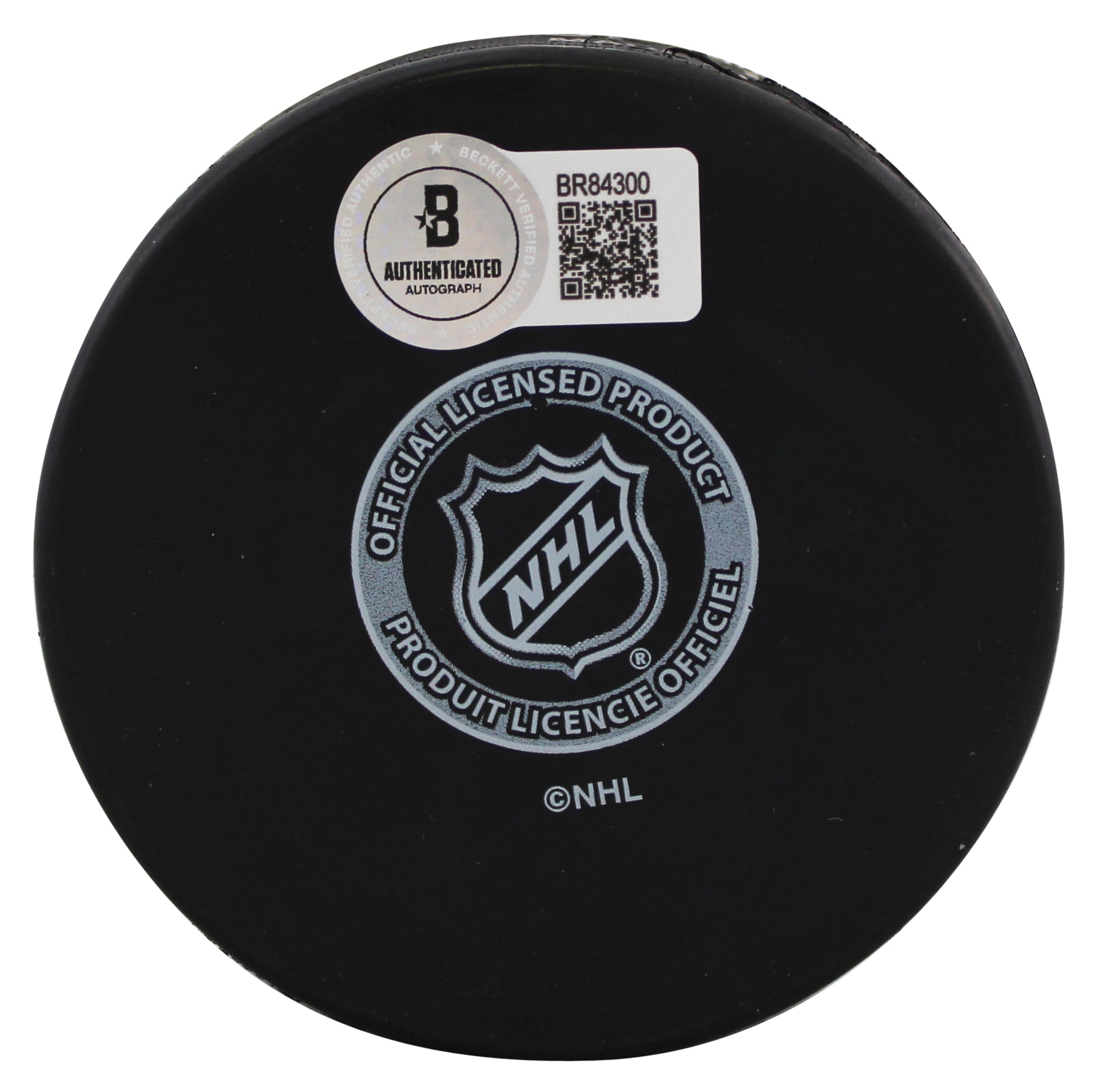 Avalanche Patrick Roy Authentic Signed Official NHL Hockey Puck BAS #BR84300