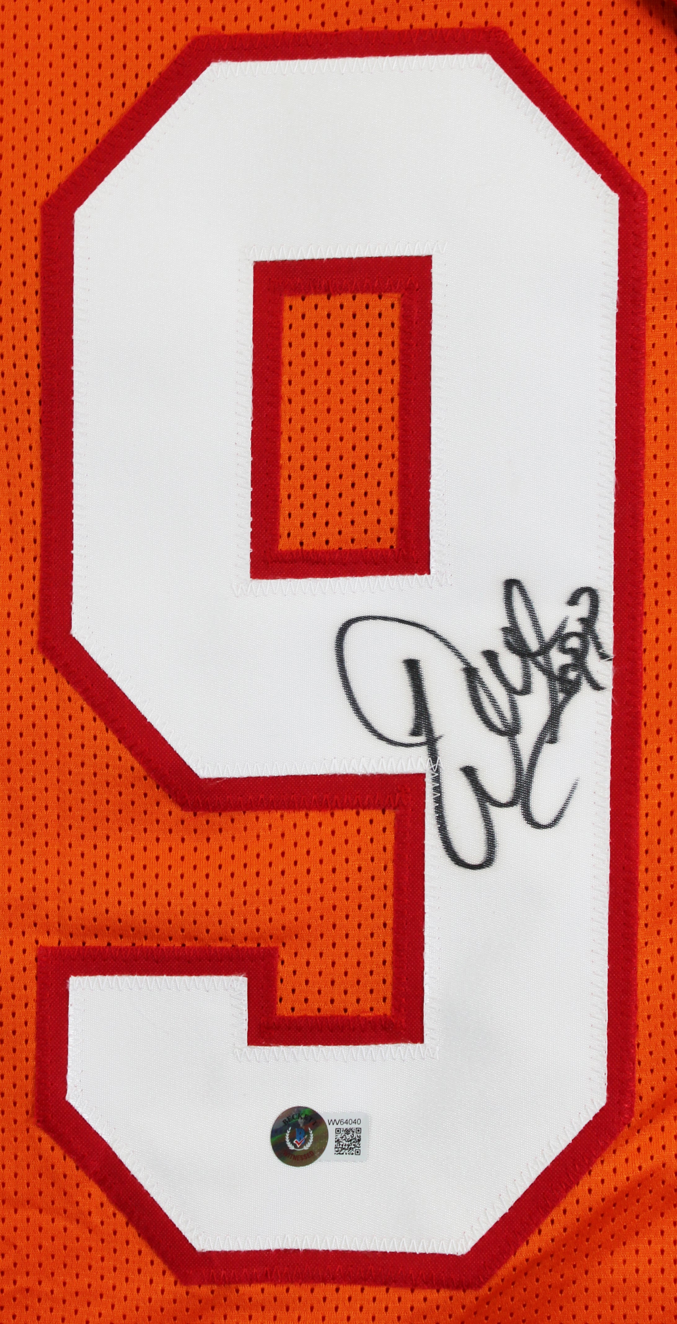 Warren Sapp Authentic Signed Orange Throwback Pro Style Jersey BAS Witnessed