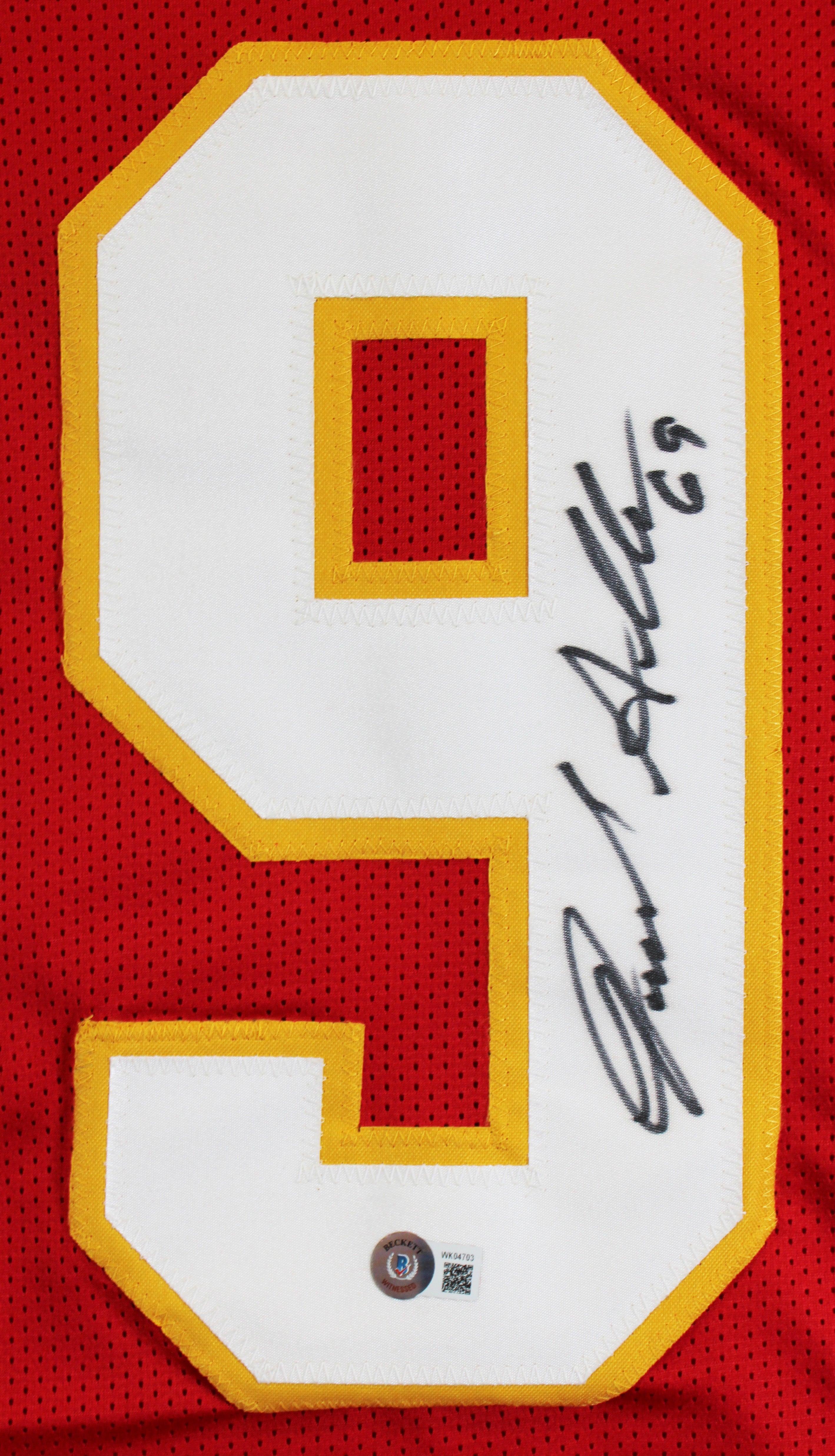 Jared Allen Authentic Signed Red Pro Style Jersey Autographed BAS Witnessed 2