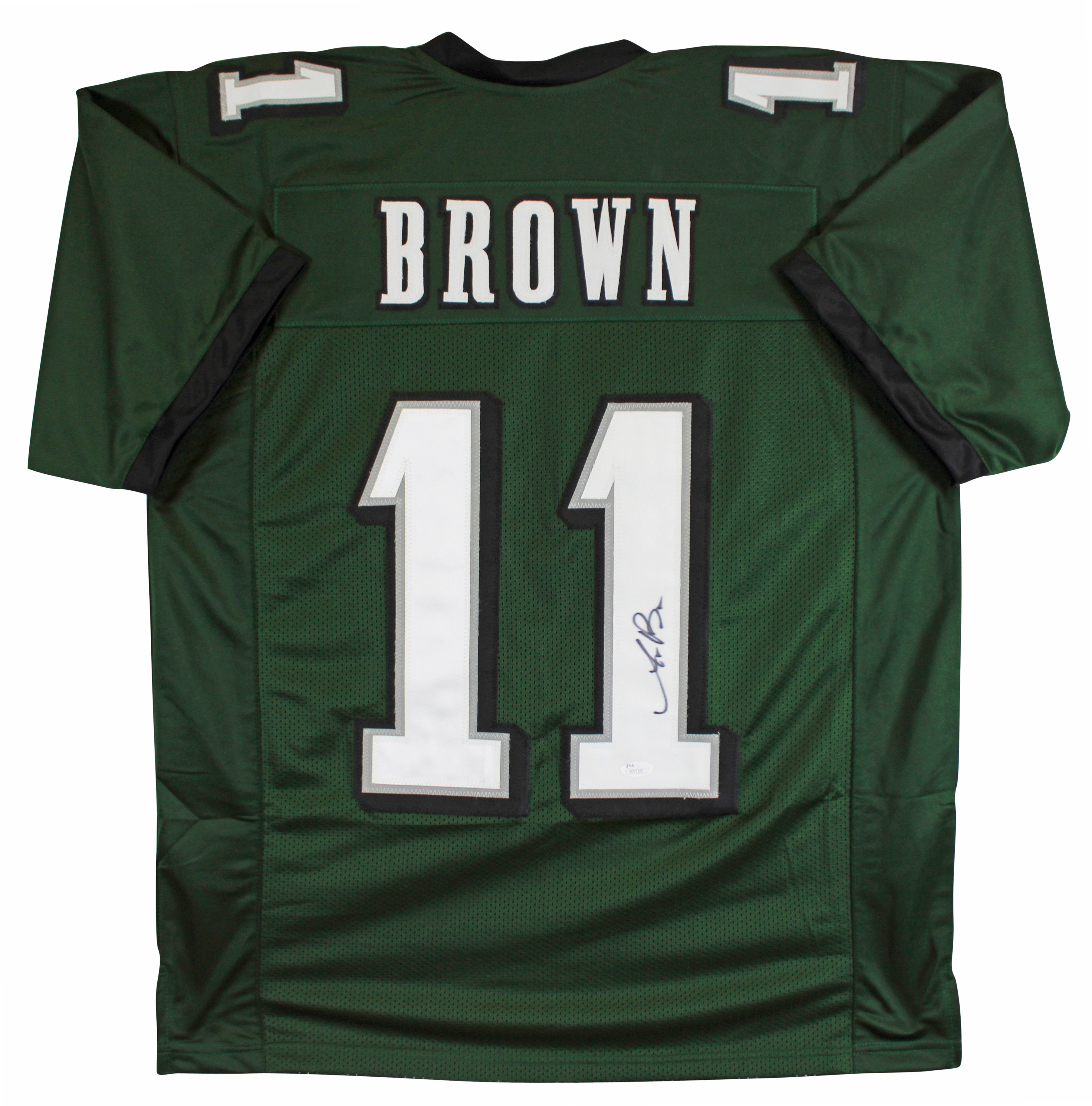 A.J. Brown Authentic Signed Green Pro Style Jersey Autographed JSA