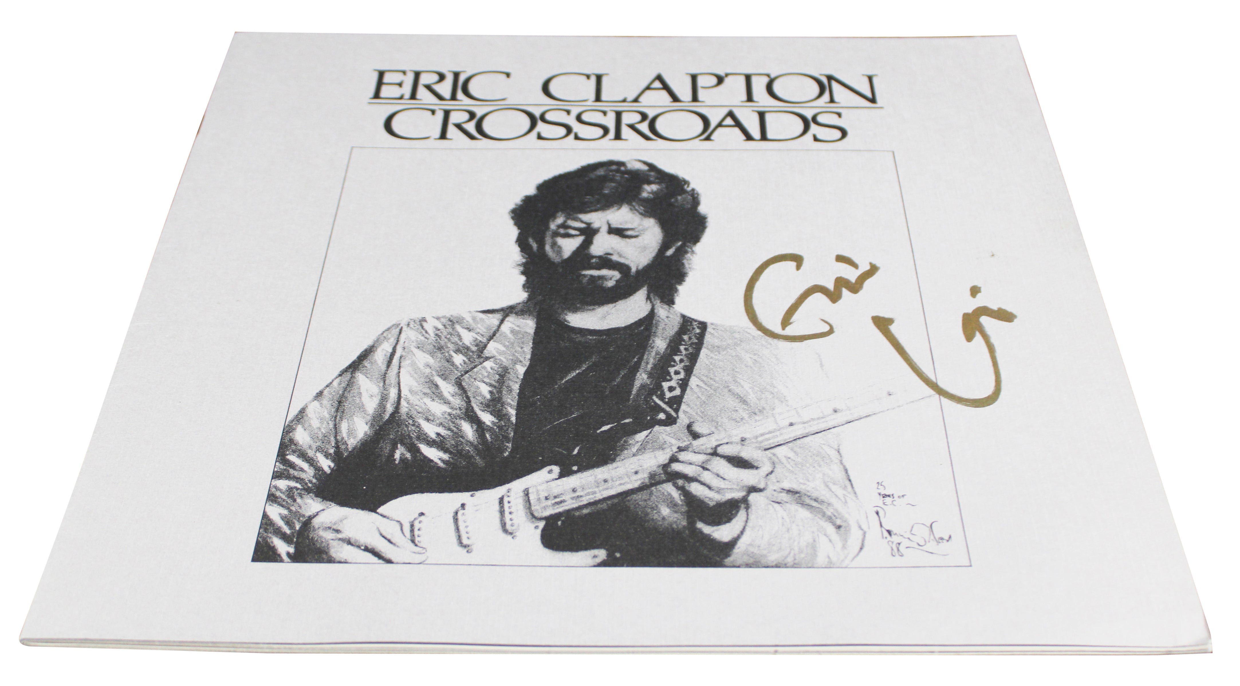 Eric Clapton Authentic Signed Crossroads Booklet w/ Vinyl Box Set BAS & JSA LOAs