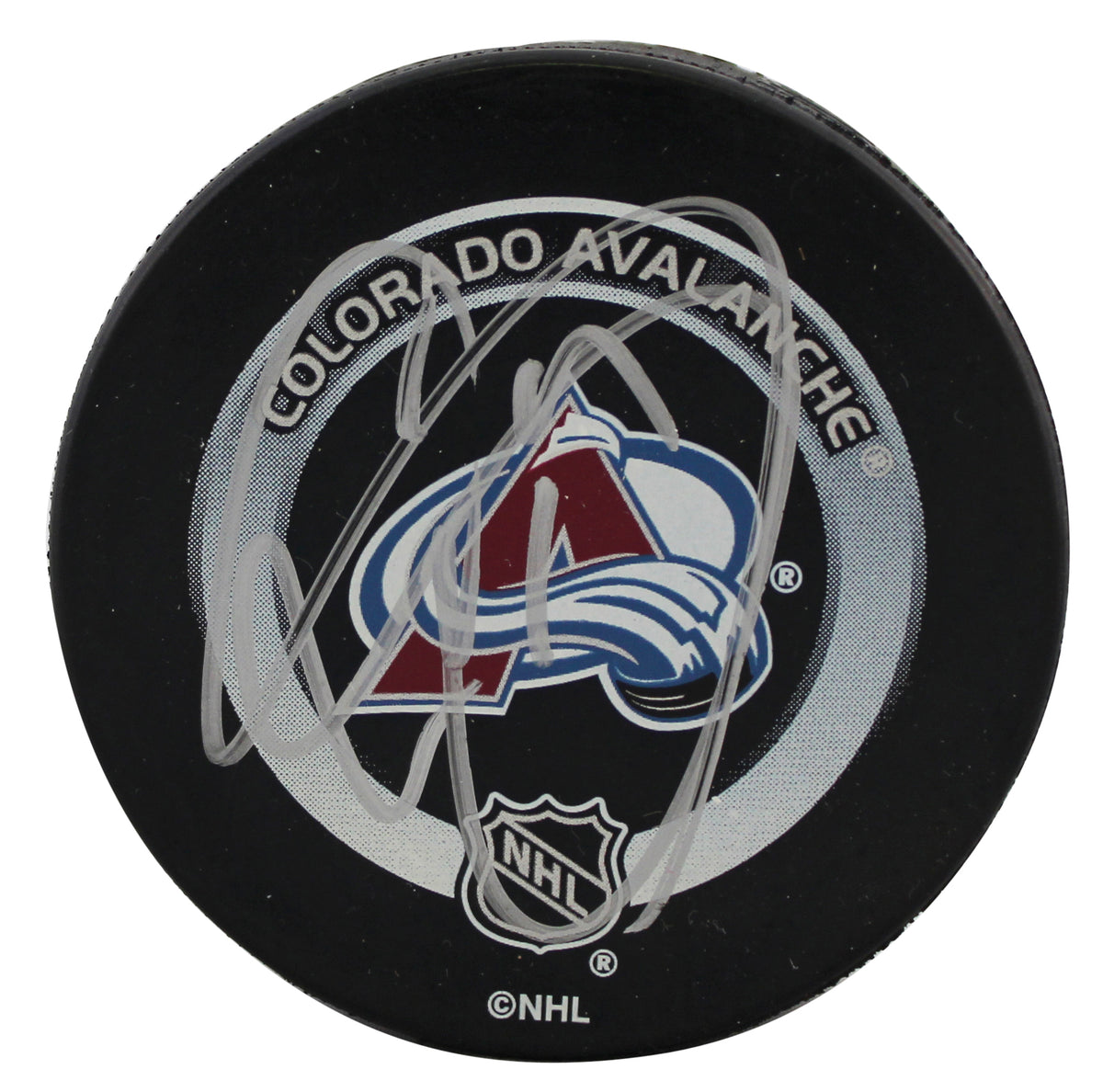 Avalanche Joe Sakic Authentic Signed Official NHL Hockey Puck BAS #BR84299