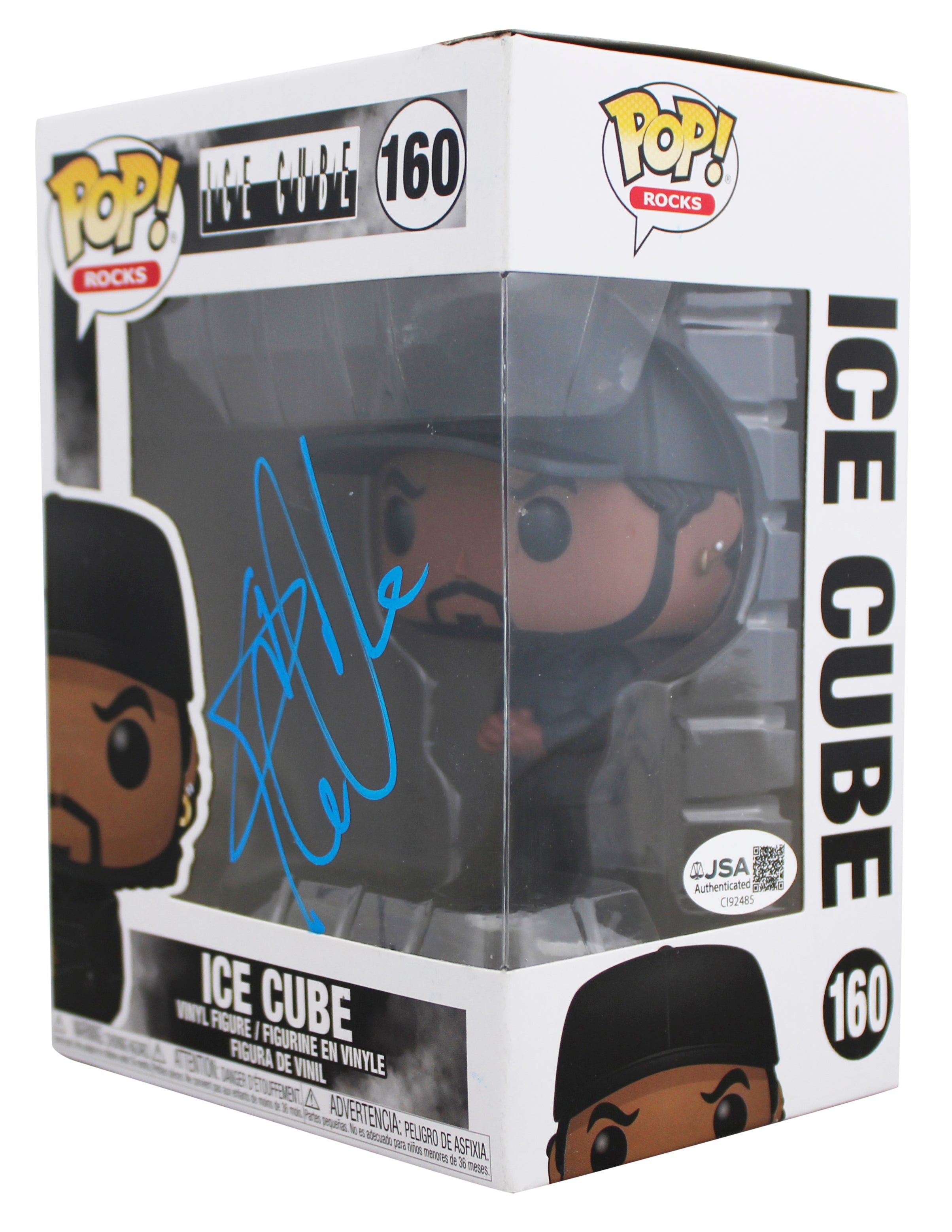 Ice Cube Authentic Signed Ice Cube #160 Funko Pop Vinyl Figure JSA #CI92485