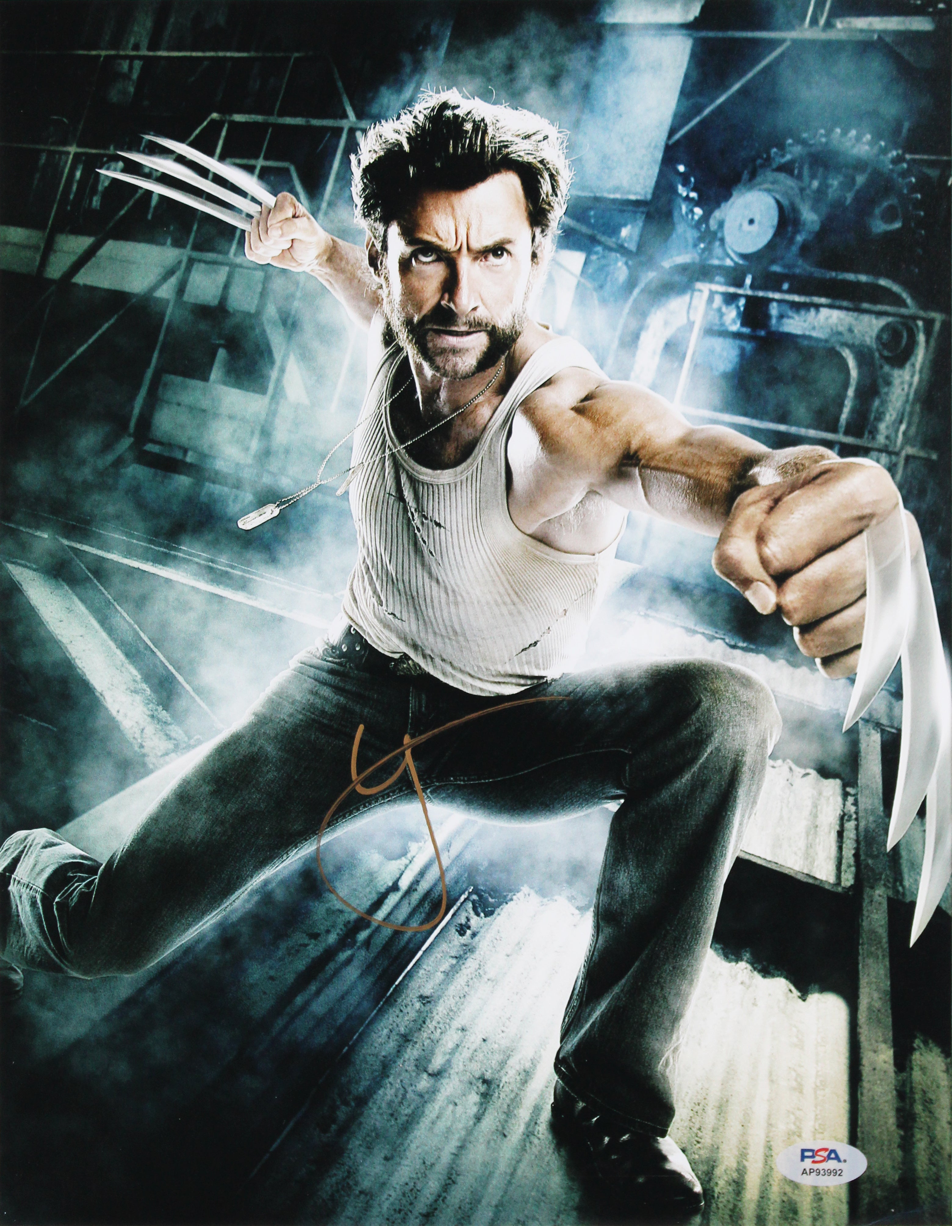 Hugh Jackman Wolverine Authentic Signed 11x14 Framed Photo PSA/DNA #AP93992