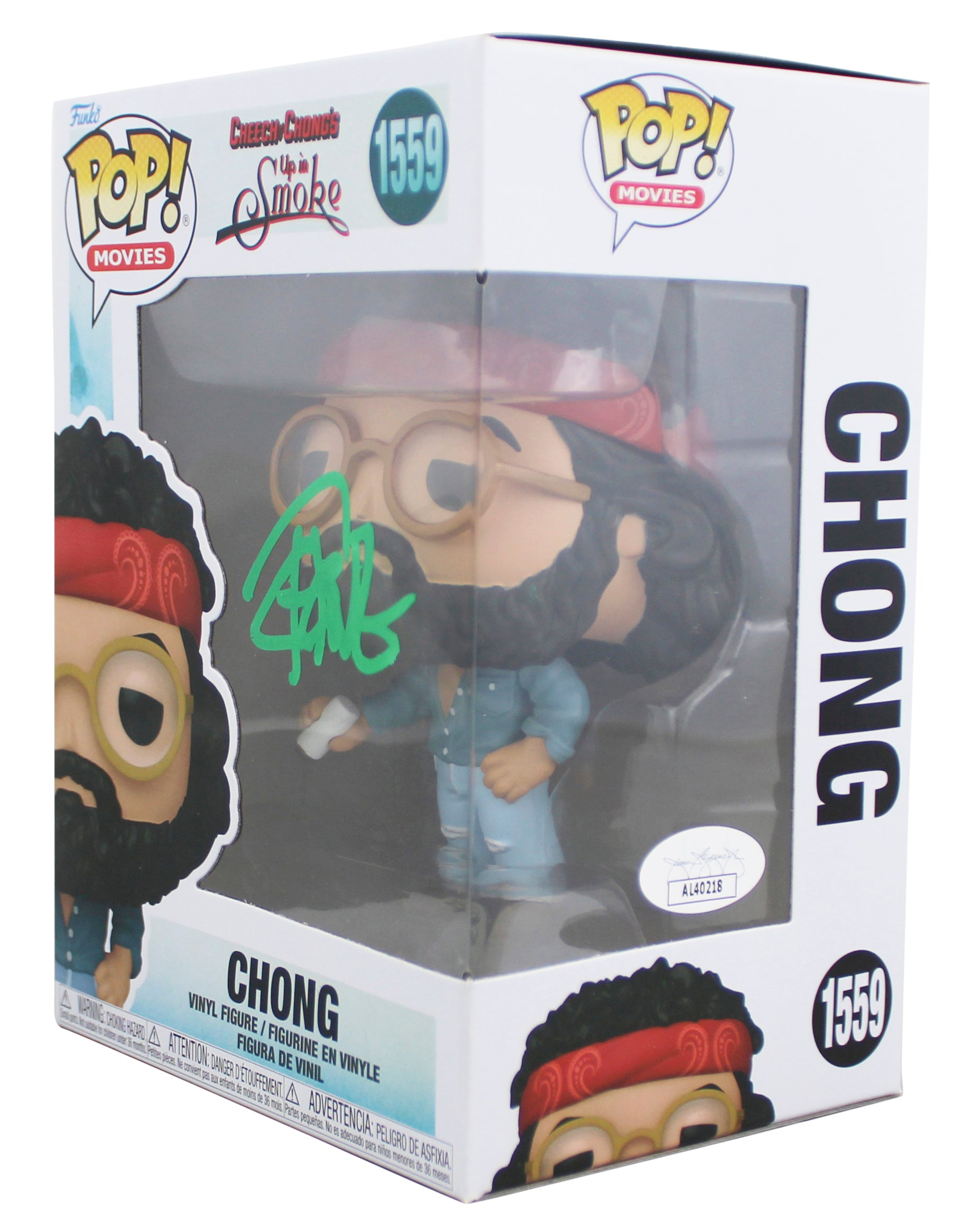 Tommy Chong Up In Smoke Authentic Signed #1559 Funko Pop Figure JSA #AL40188