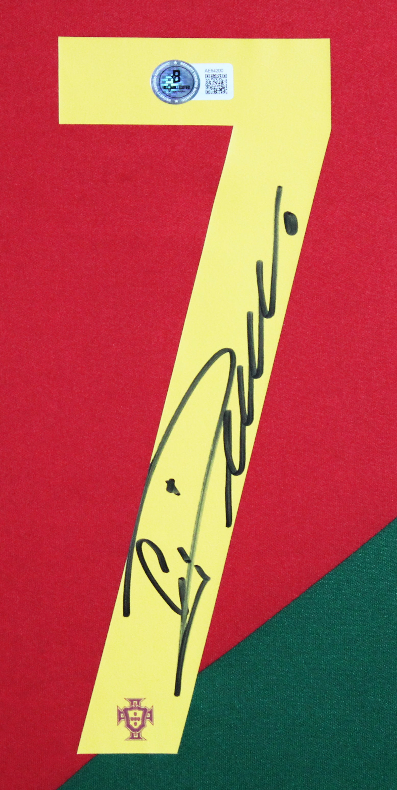 Cristiano Ronaldo Portugal Authentic Signed Red Nike Framed Jersey BAS #AE64200