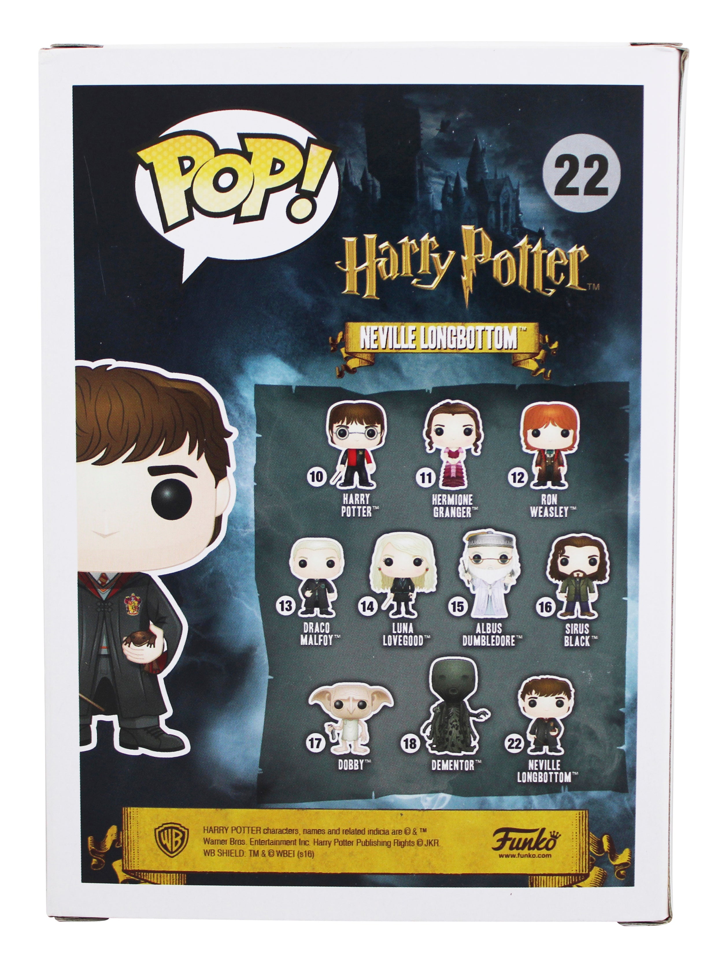 Matthew Lewis Harry Potter Signed Neville Longbottom #22 Funko Pop Figure BAS