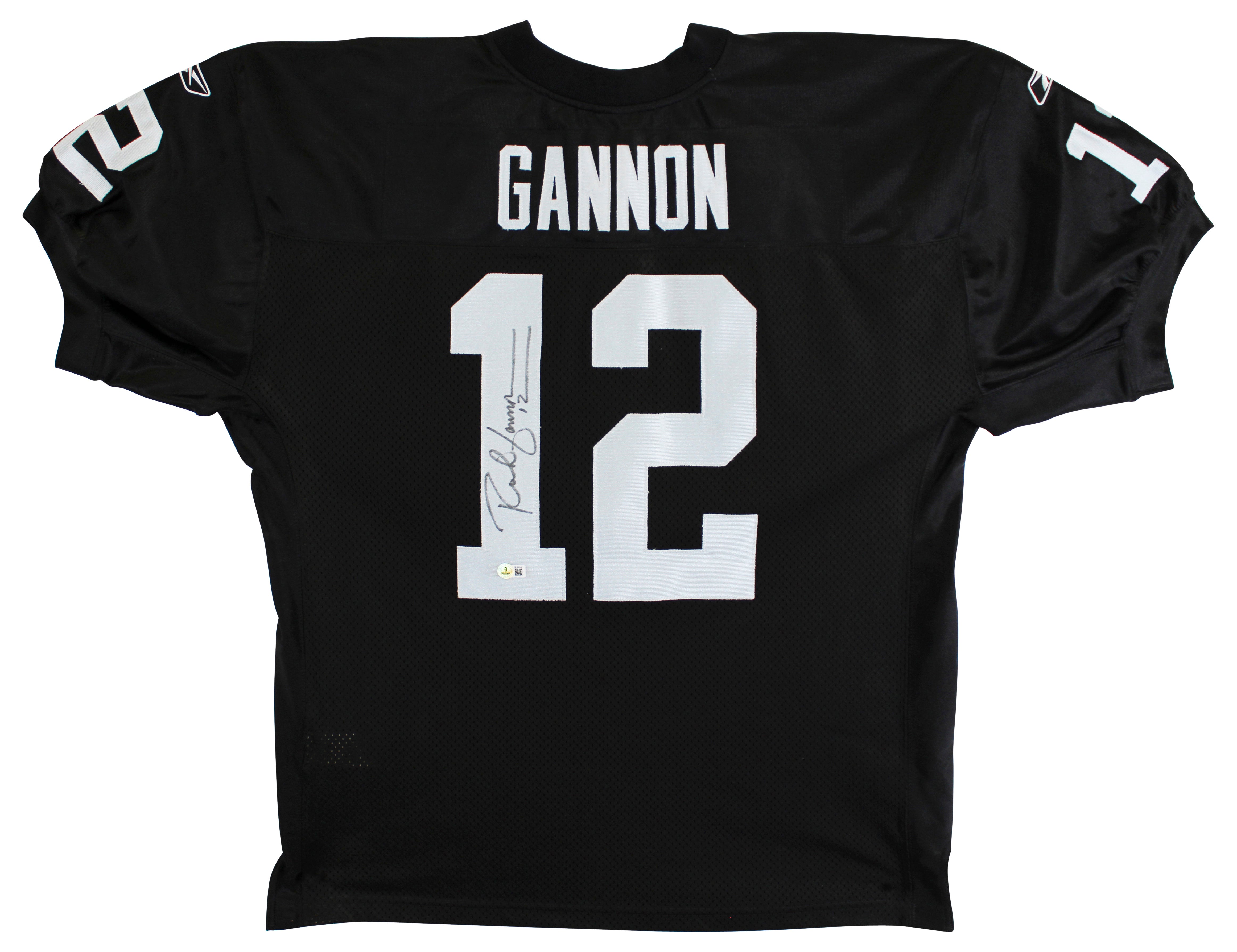 Raiders Rich Gannon Authentic Signed Black Reebok On-Field Jersey BAS #BU55015