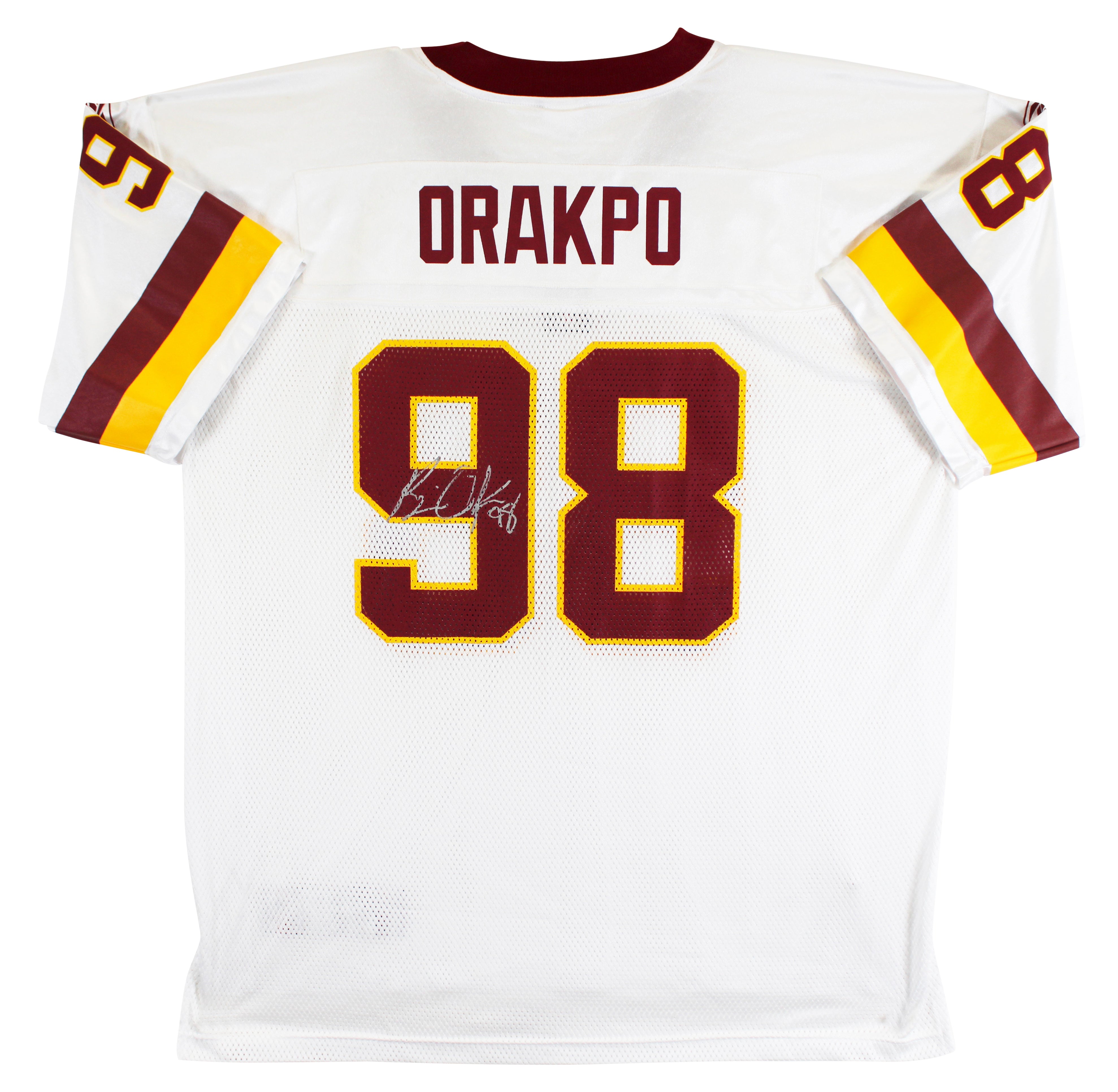 Commanders Brian Orakpo Authentic Signed White Reebok Jersey BAS #BU55016
