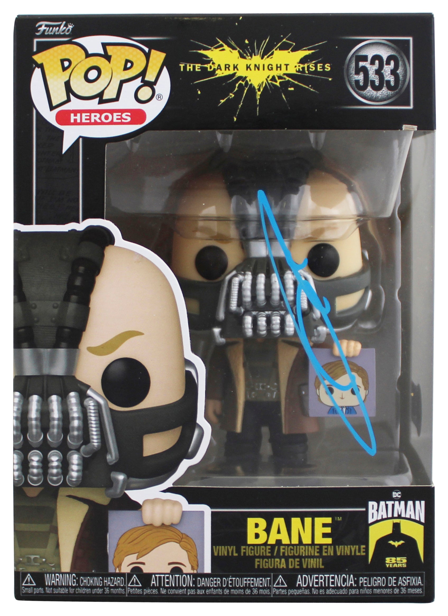 Tom Hardy Batman The Dark Knight Rises Signed #533 Funko Pop Figure BAS #BQ58852
