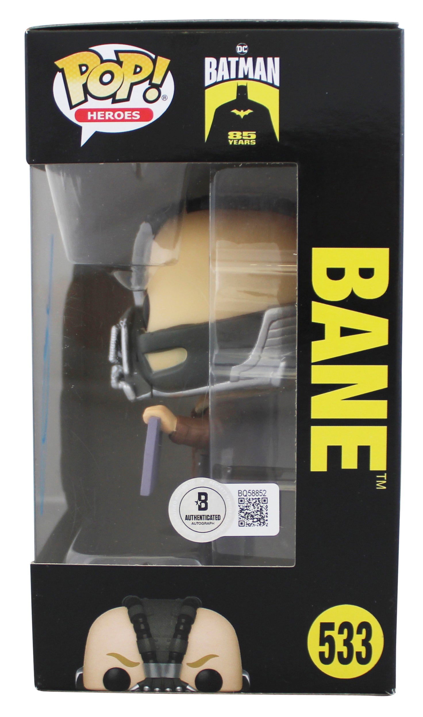 Tom Hardy Batman The Dark Knight Rises Signed #533 Funko Pop Figure BAS #BQ58852