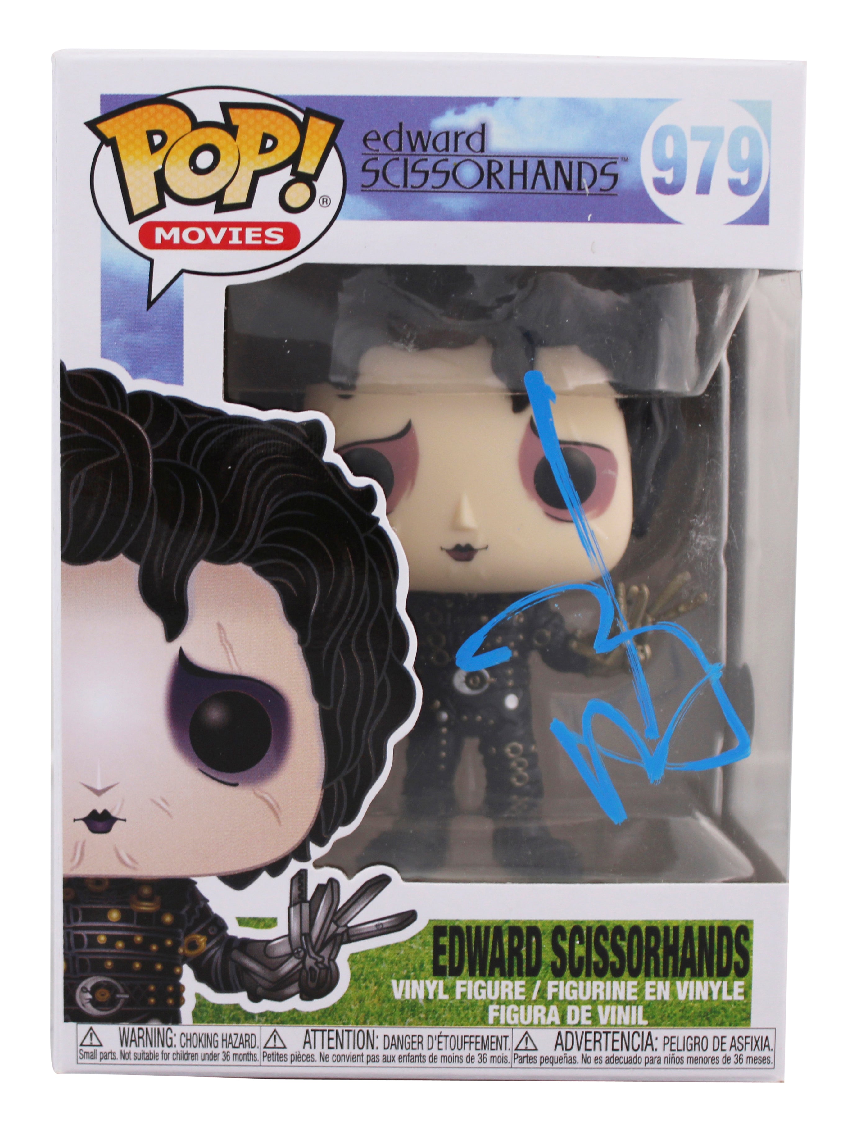 Johnny Depp Edward Scissorhands Signed #979 Funko Pop Vinyl Figure BAS #BL44011