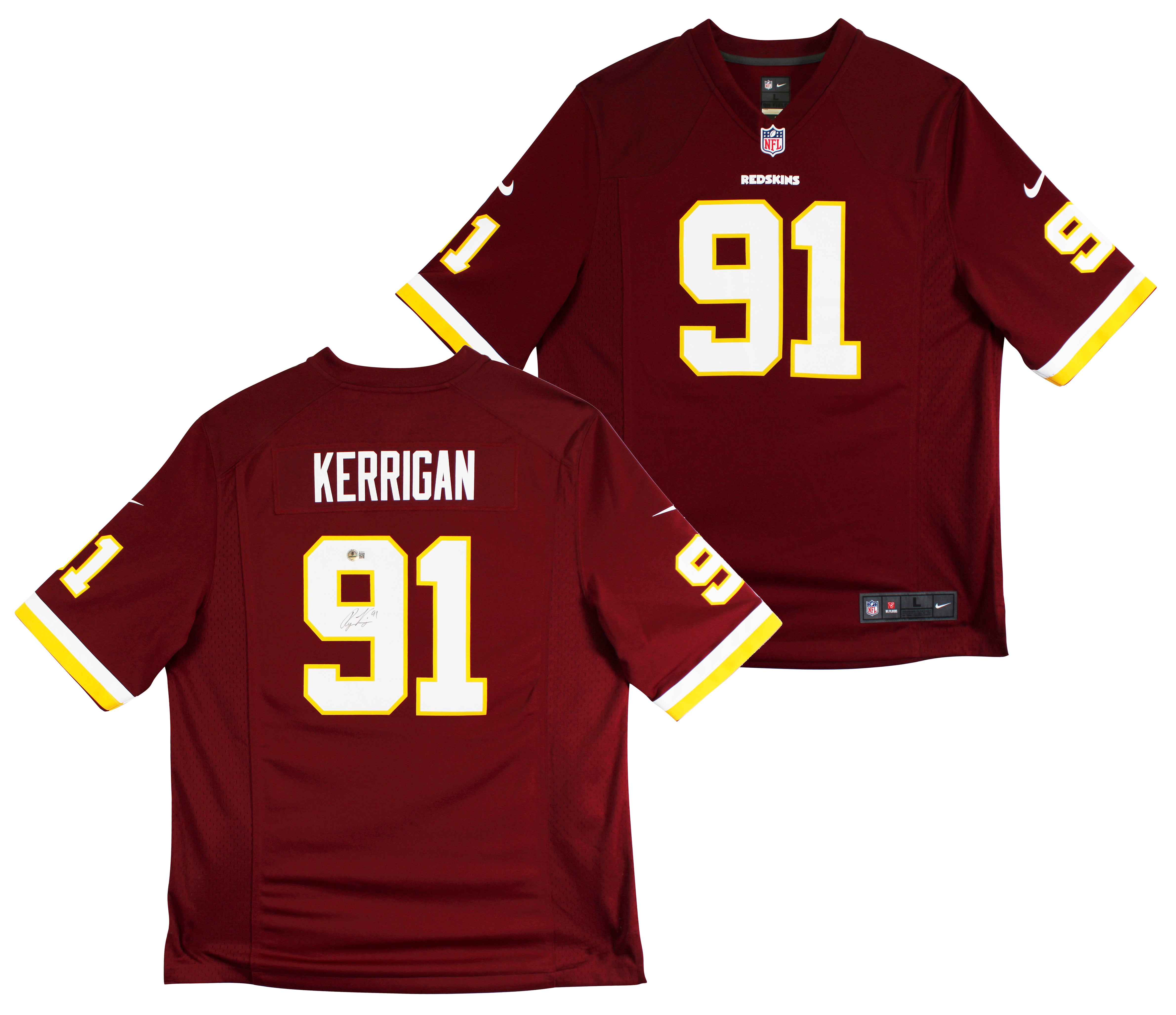 Commanders Ryan Kerrigan Authentic Signed Maroon Nike Game Jersey BAS #BU55010