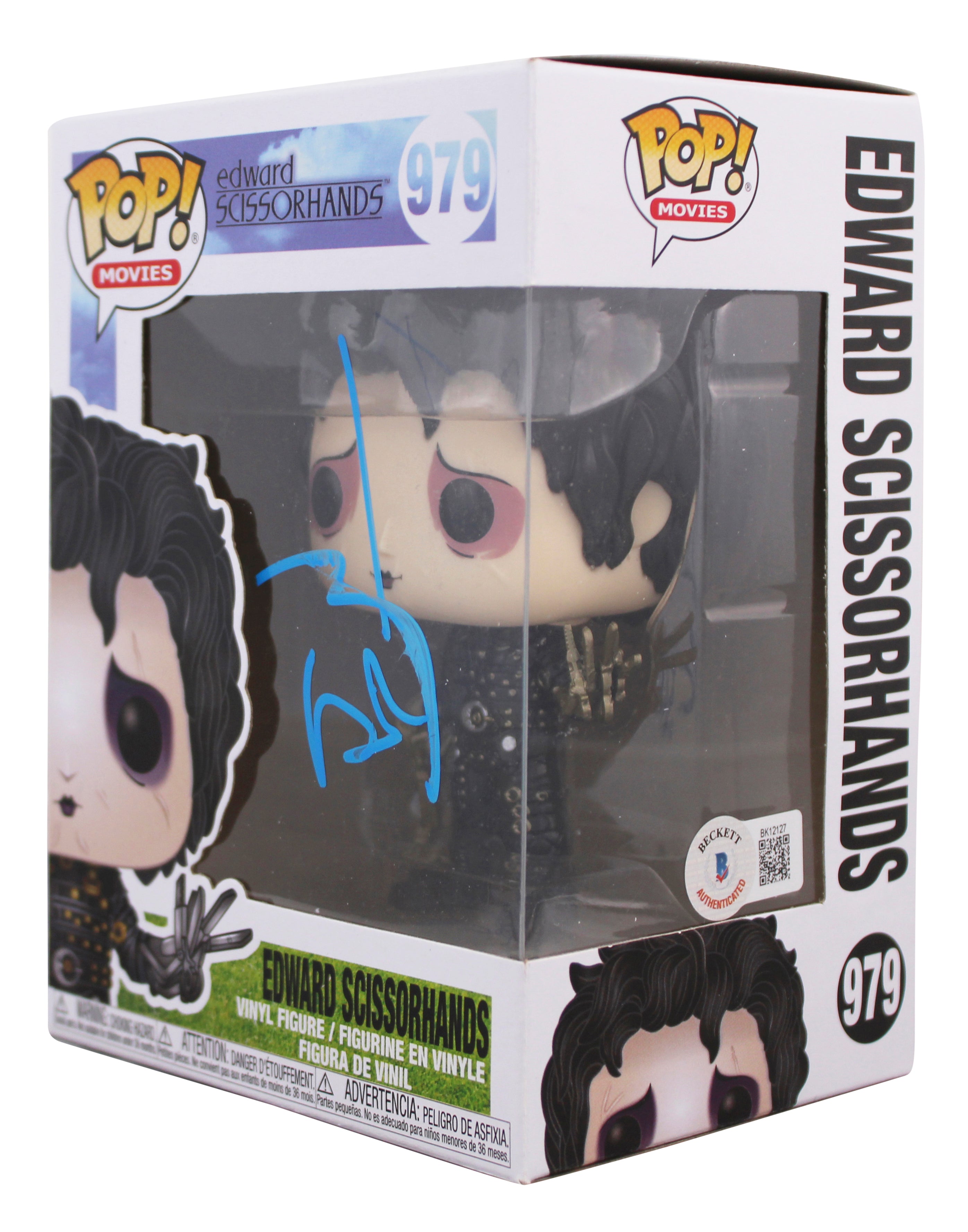 Johnny Depp Edward Scissorhands Signed #979 Funko Pop Vinyl Figure BAS #BK12127