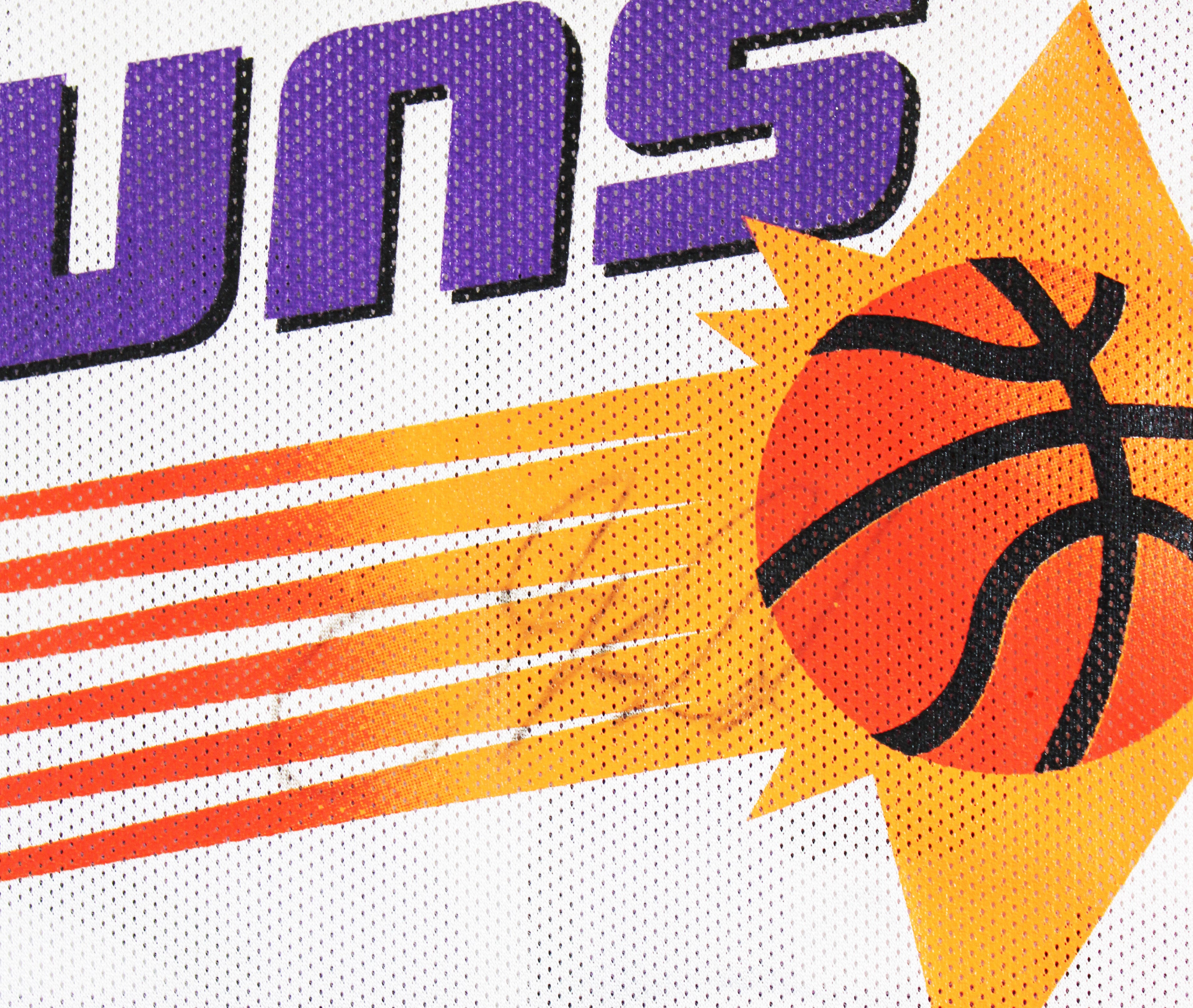 Suns Jason Kidd Authentic Signed White Champion Jersey Autographed BAS #BU55009