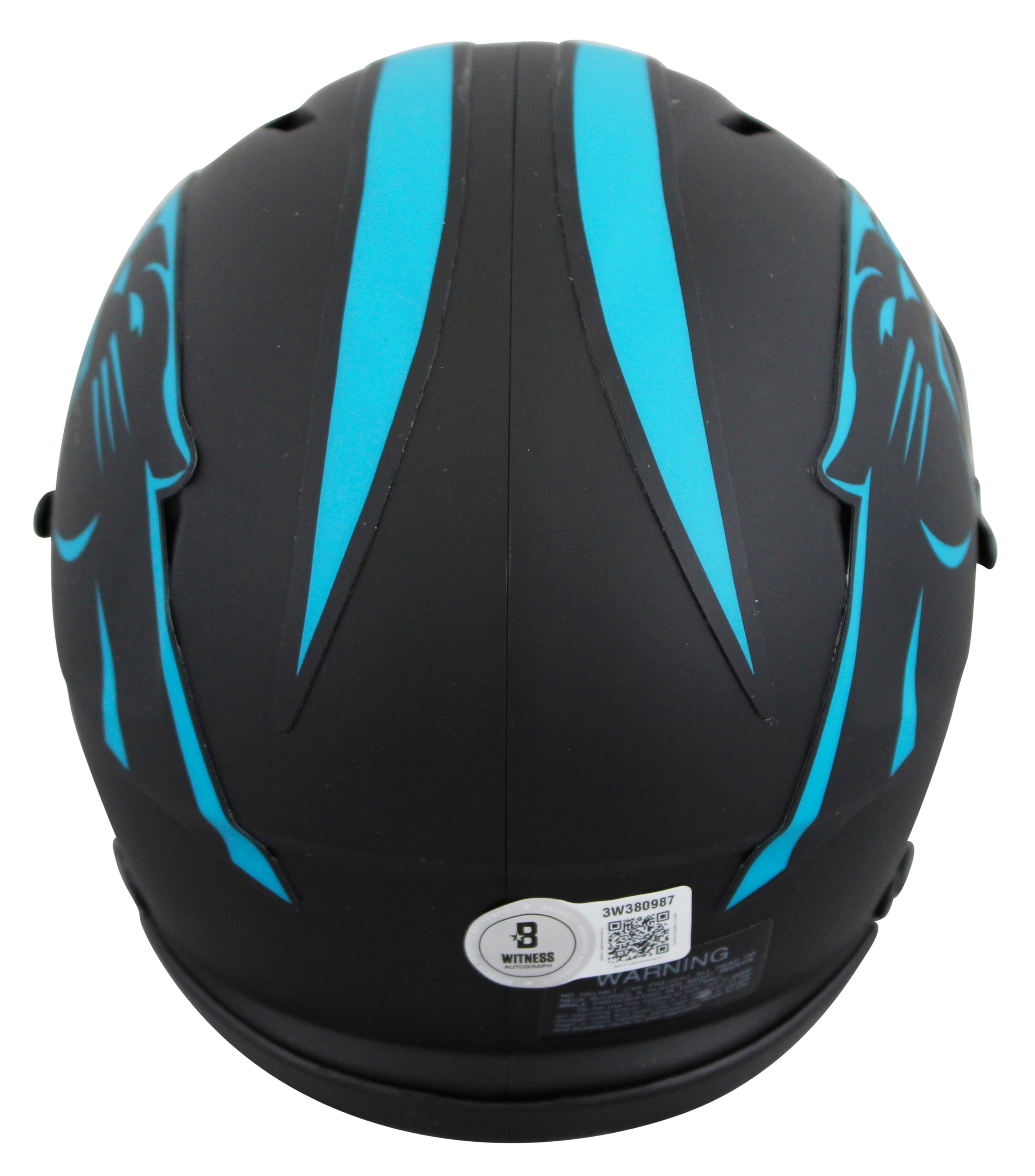 Panthers Julius Peppers Signed Eclipse Speed Mini Helmet w/ Case BAS Witnessed