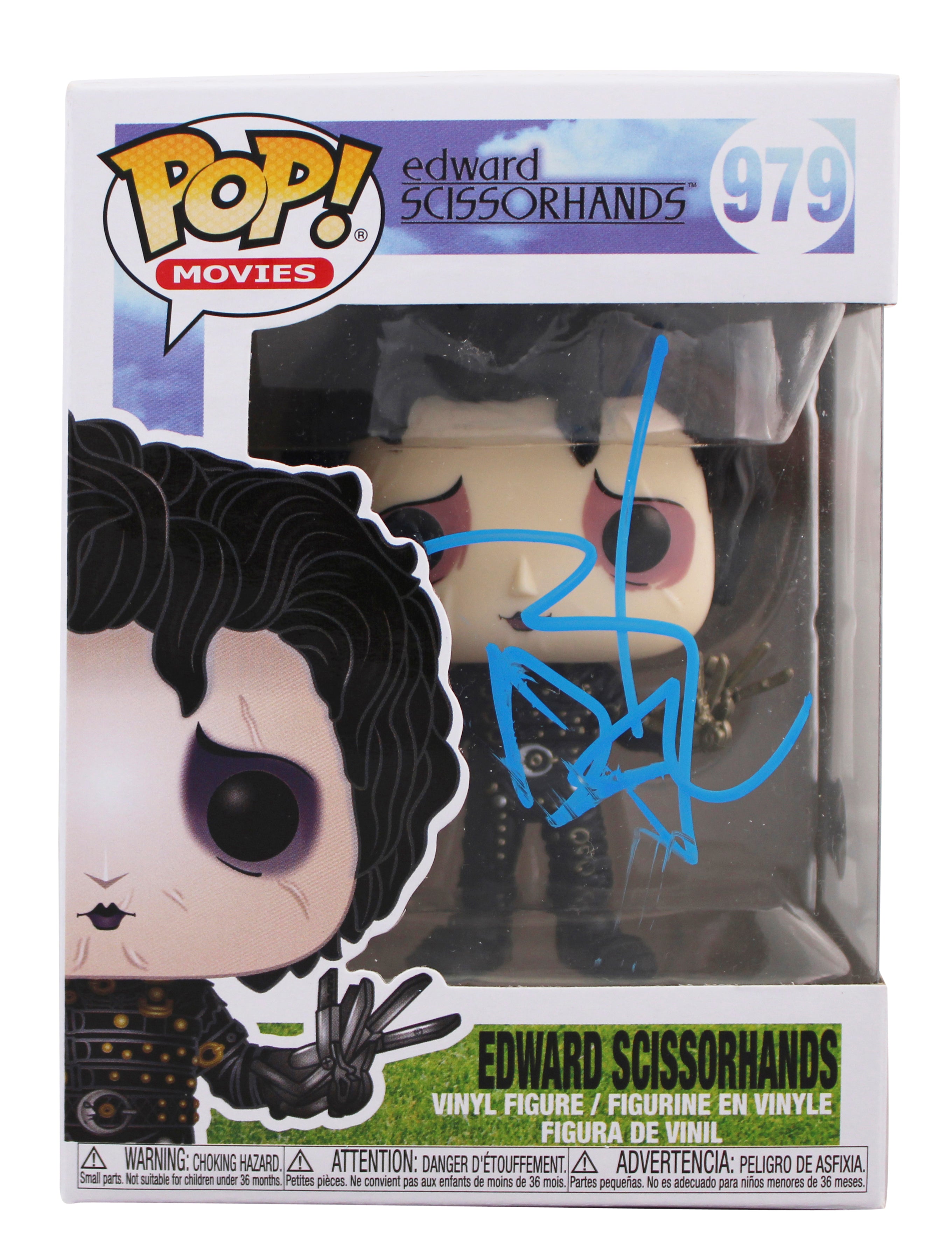 Johnny Depp Edward Scissorhands Signed #979 Funko Pop Vinyl Figure BAS #BK12126