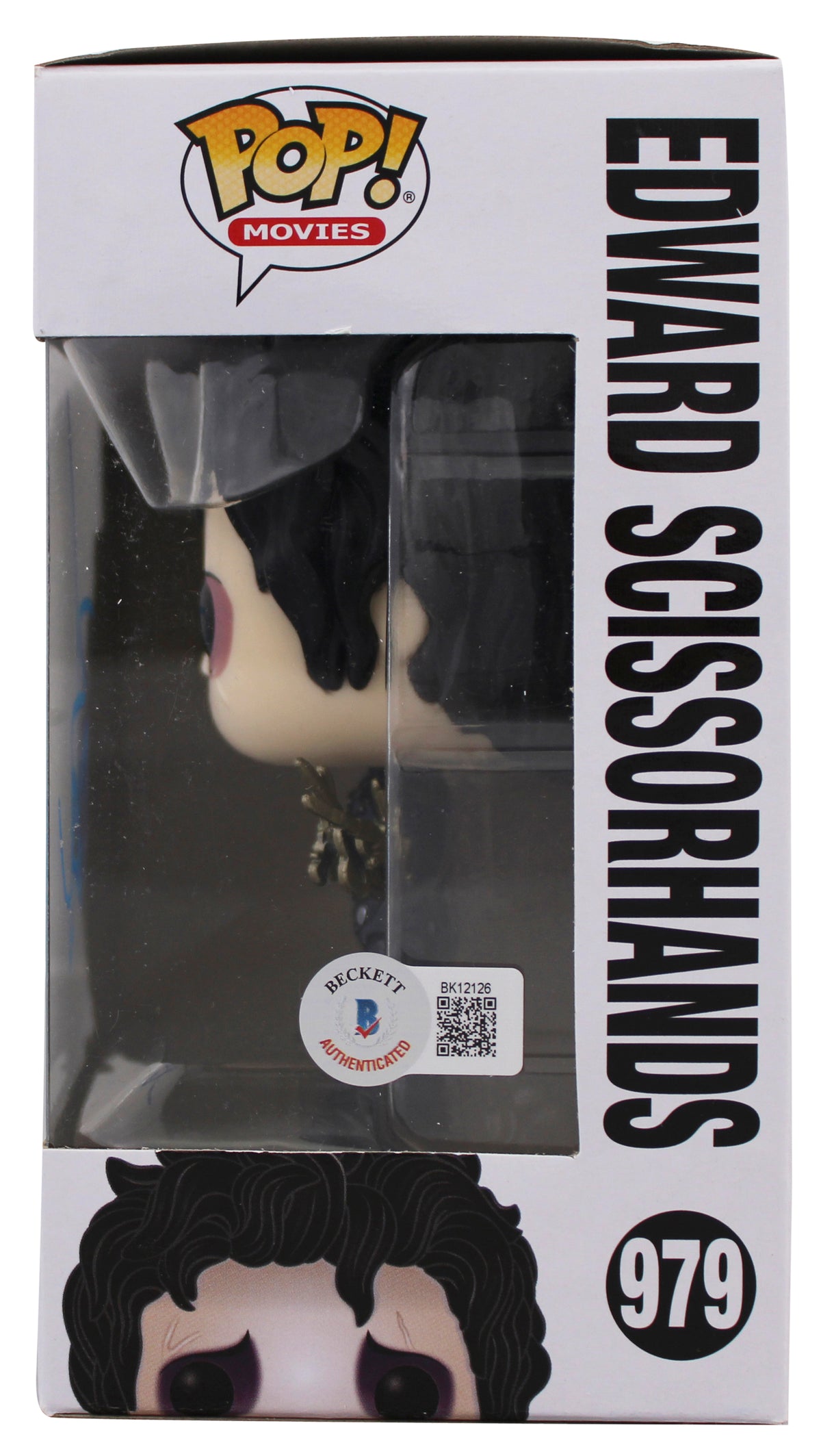 Johnny Depp Edward Scissorhands Signed #979 Funko Pop Vinyl Figure BAS #BK12126