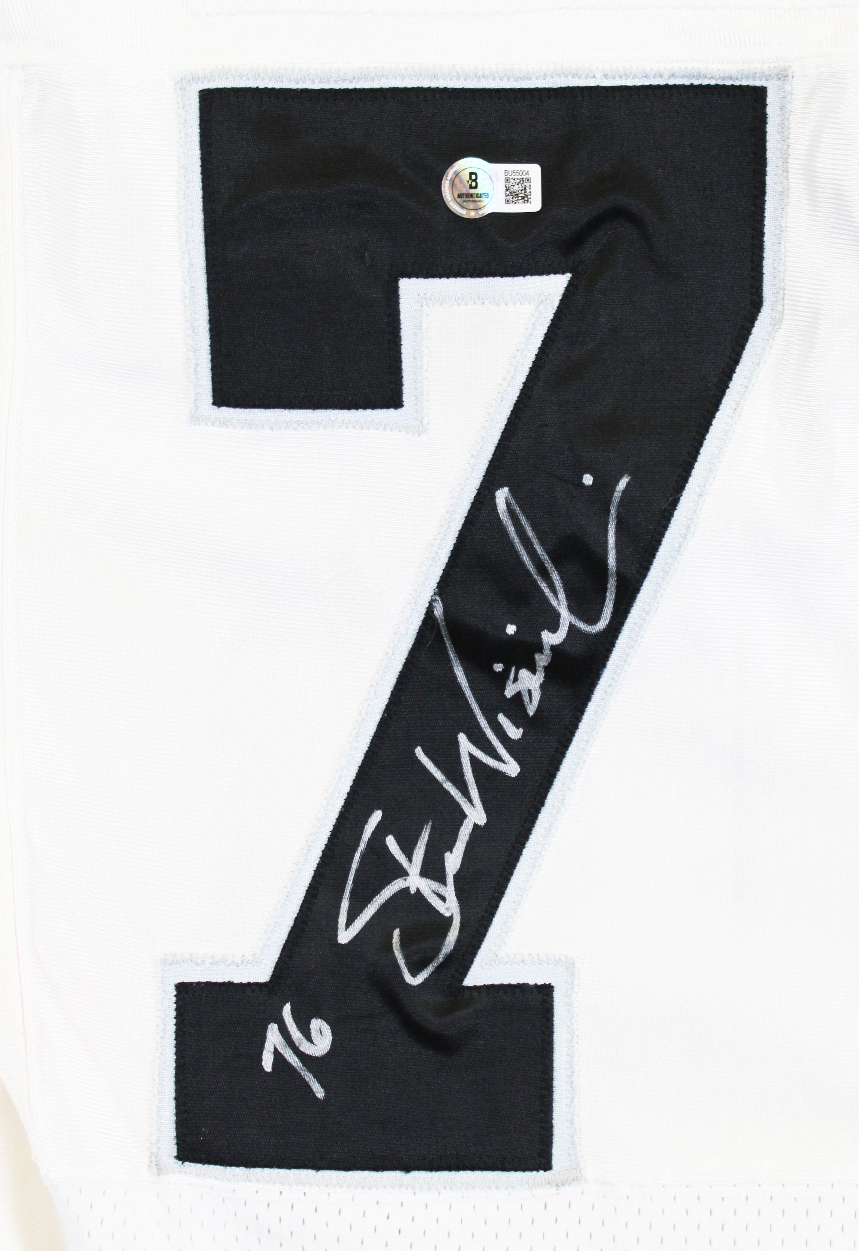 Raiders Steve Wisniewski Authentic Signed White Starter Jersey BAS #BU55004