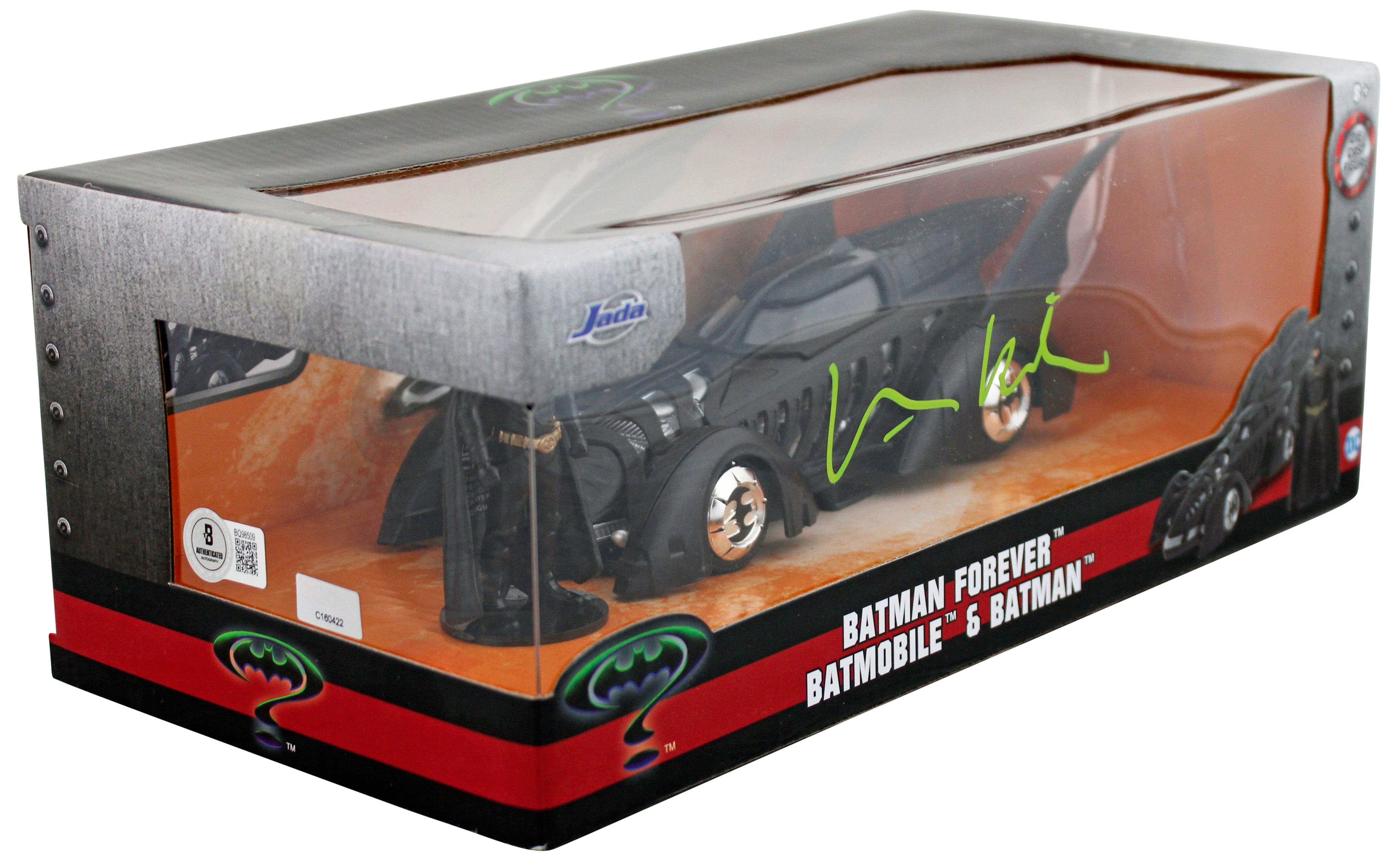 Val Kilmer Batman Forever Signed Batman & Batmobile 1:18 Scale Die Cast Car BAS