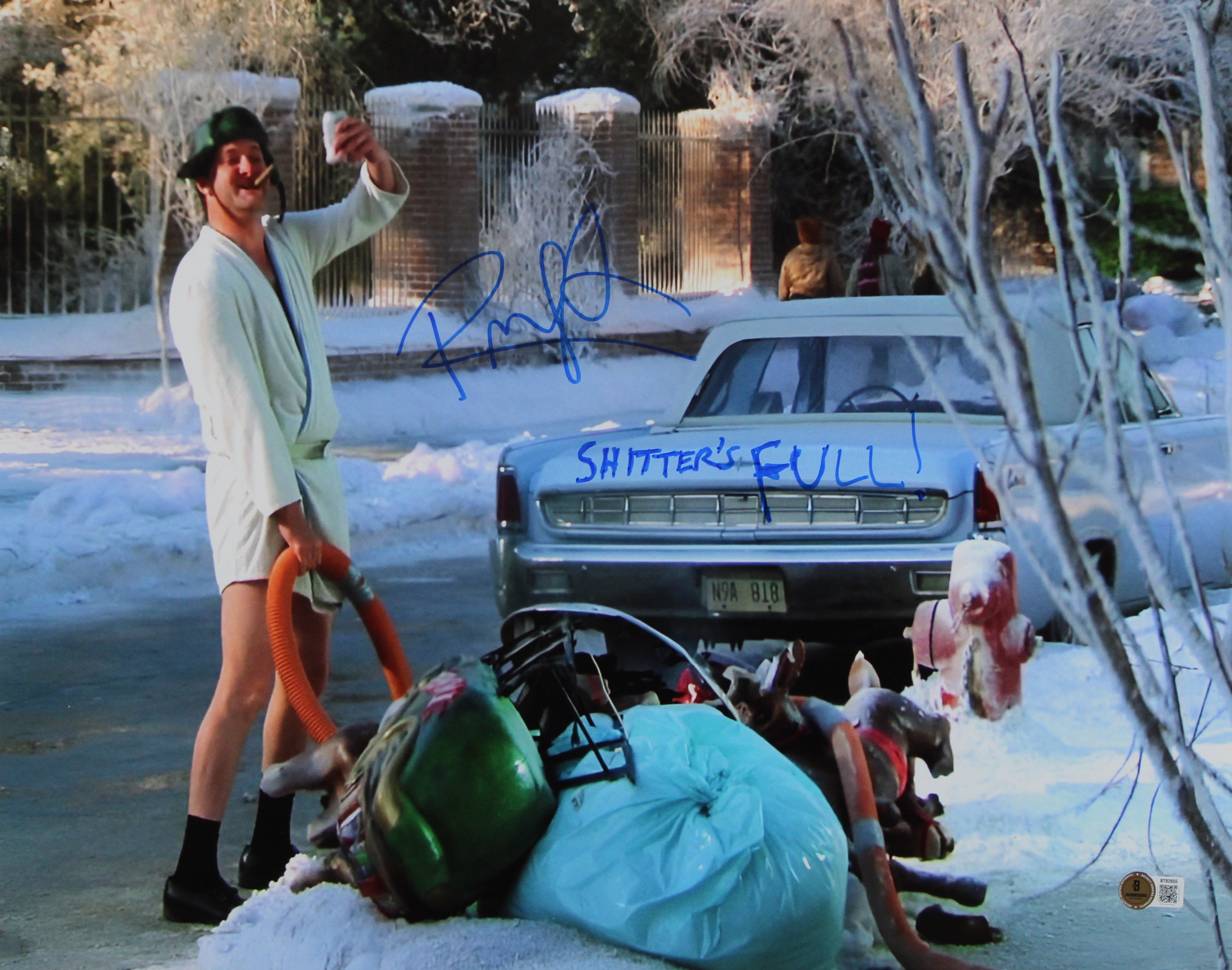 Randy Quaid Christmas Vacation "S******'s Full" Signed 16x20 Photo BAS #BT92655