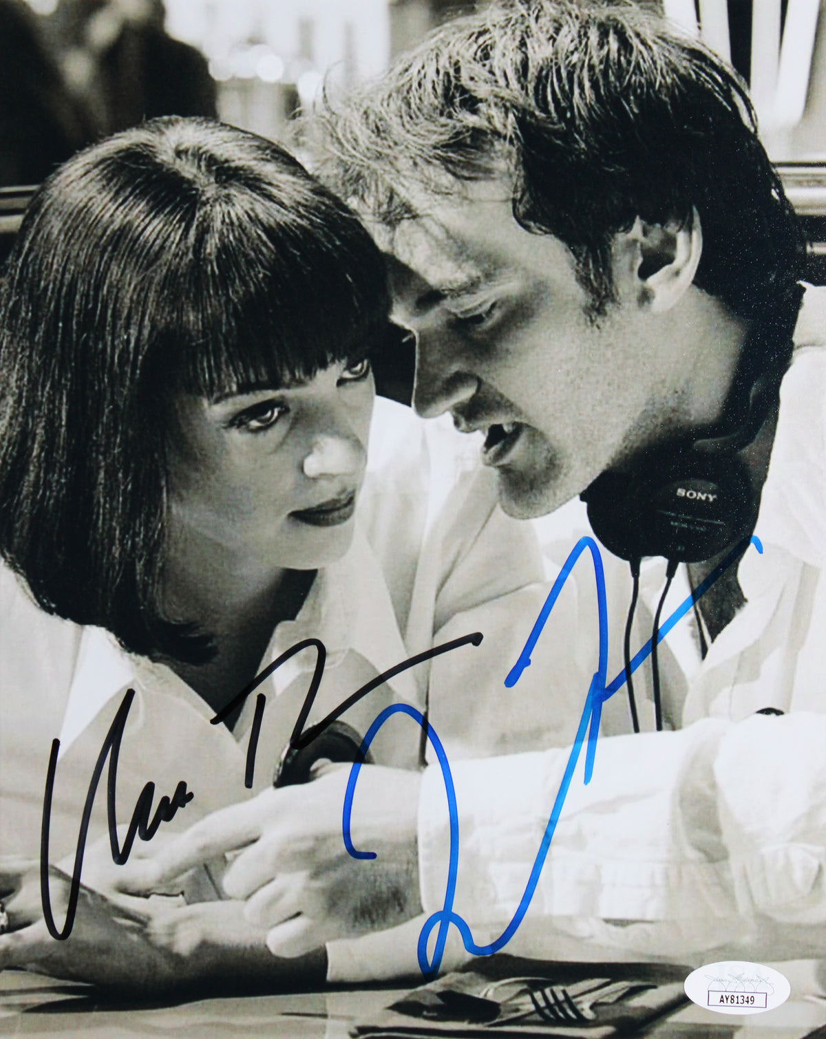 Pulp Fiction Travolta Thurman Jackson & Tarantino Signed Framed Display BAS JSA