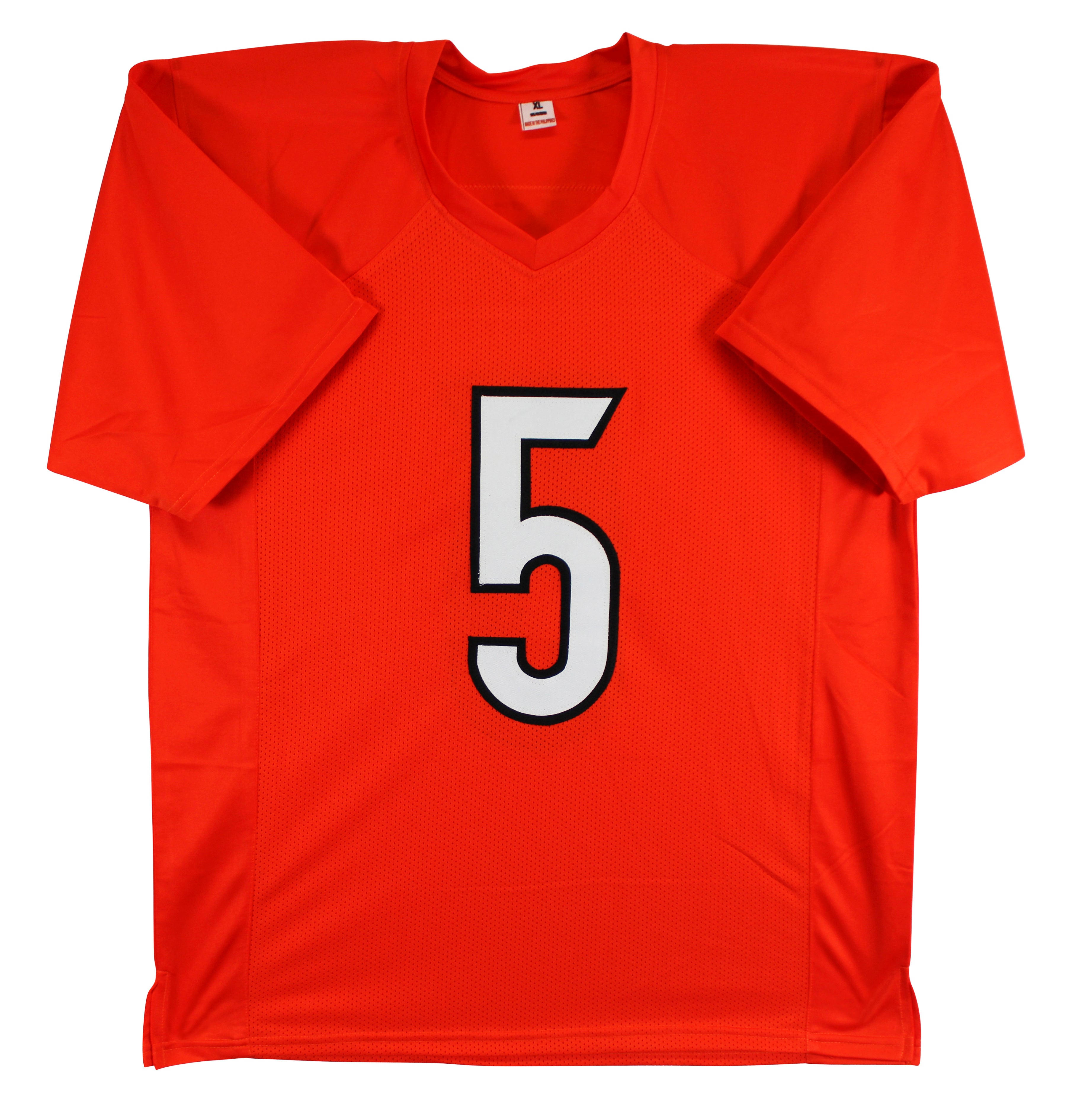 Tee Higgins Authentic Signed Orange Pro Style Jersey Autographed BAS Witnessed 2