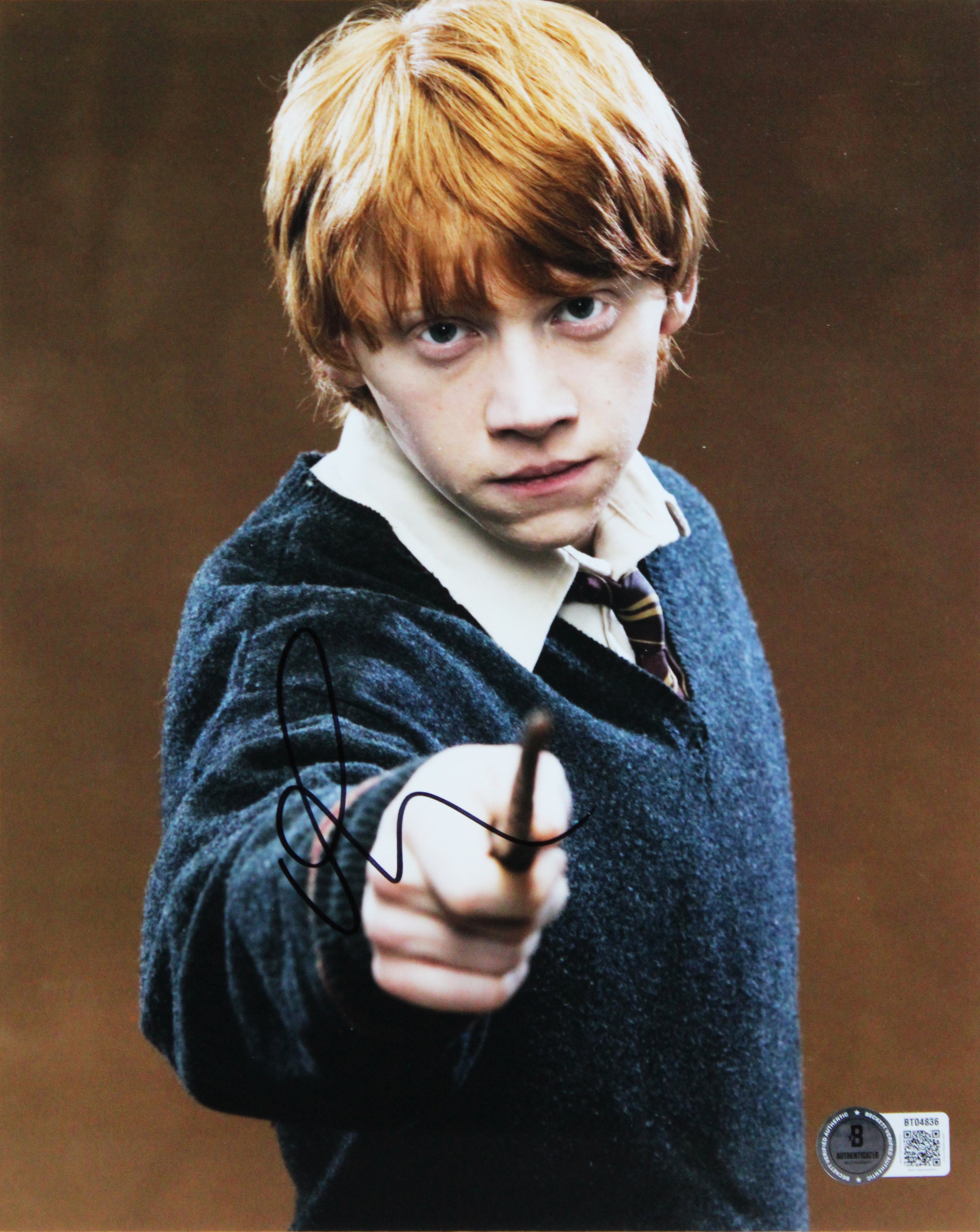 Daniel Radcliffe & Rupert Grint Harry Potter Signed 8x10 Framed Photo BAS 2