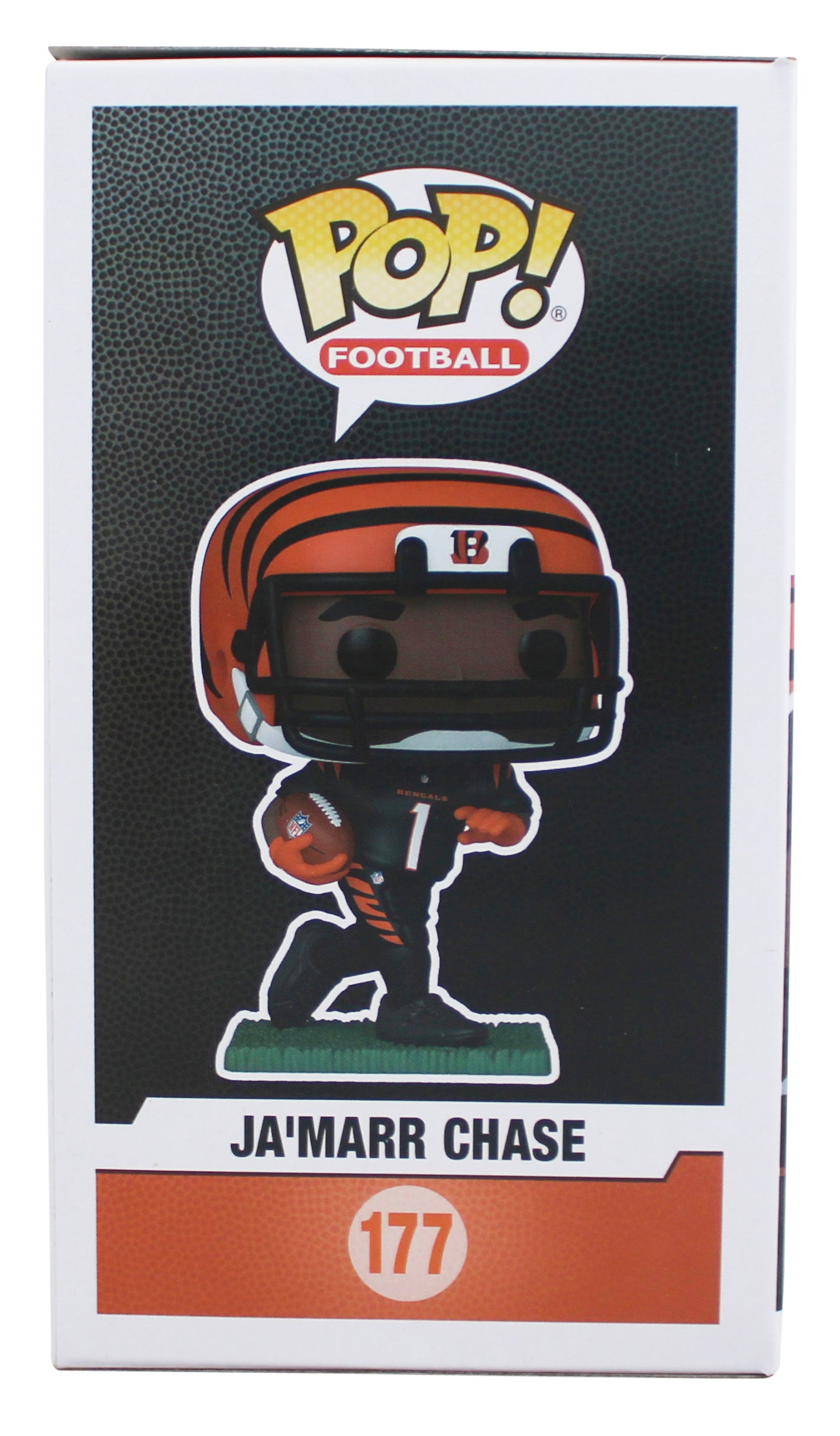 Bengals Ja'Marr Chase Authentic Signed #177 Funko Pop Figure BAS Wit #3W050347